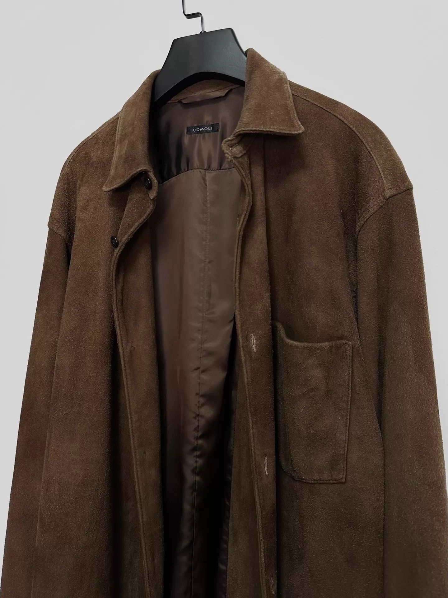 Other comoli deep brown deer leather oversized shirt Size US M / EU 48-50 / 2 - 5 Thumbnail