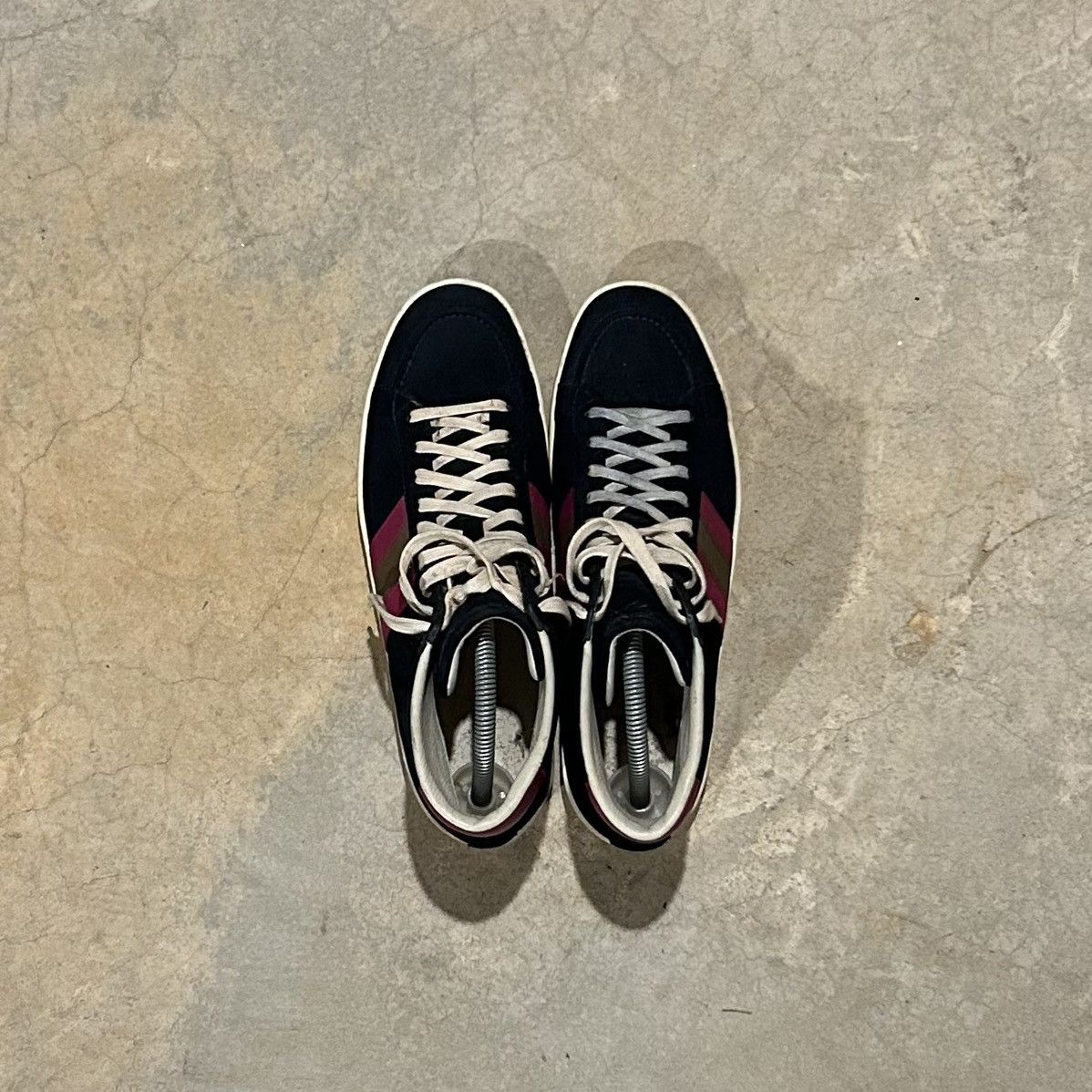 Designer × Gucci Gucci Dapper Dan Suede Web High Top Sneakers US 7 Size US 7 / EU 40 - 9 Thumbnail