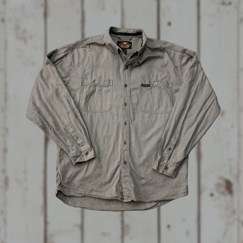 Harley Davidson VINTAGE Harley-Davidson Long Sleeve Button-Up Shirt XXL Embroidered Size US XXL / EU 58 / 5 - 1 Thumbnail