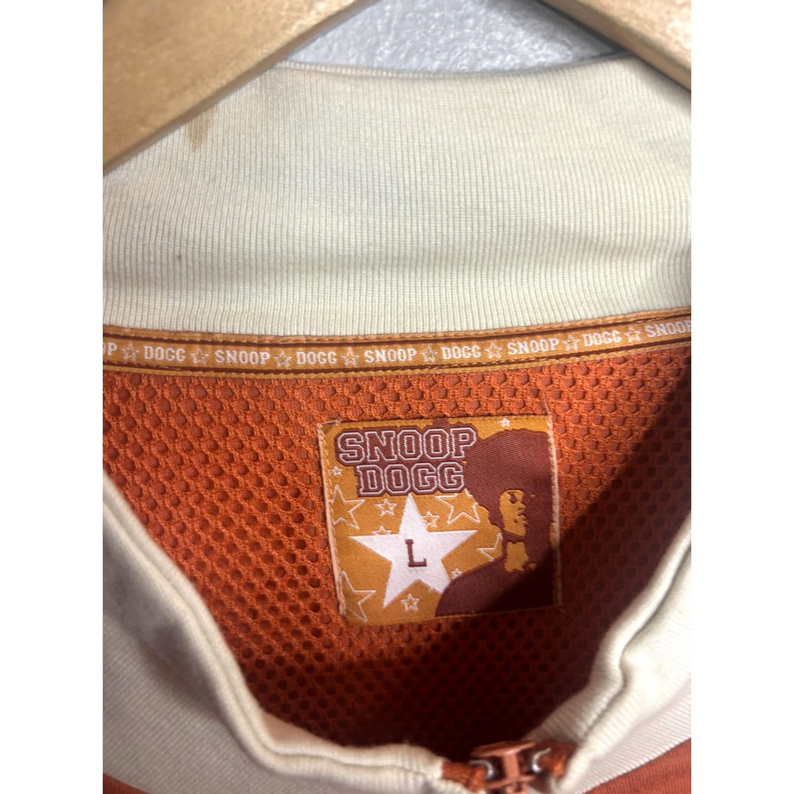Vintage Snoop Dogg Jacket Mens Large Orange White Full Zip Track Number 2 Basketball Size US L / EU 52-54 / 3 - 5 Thumbnail