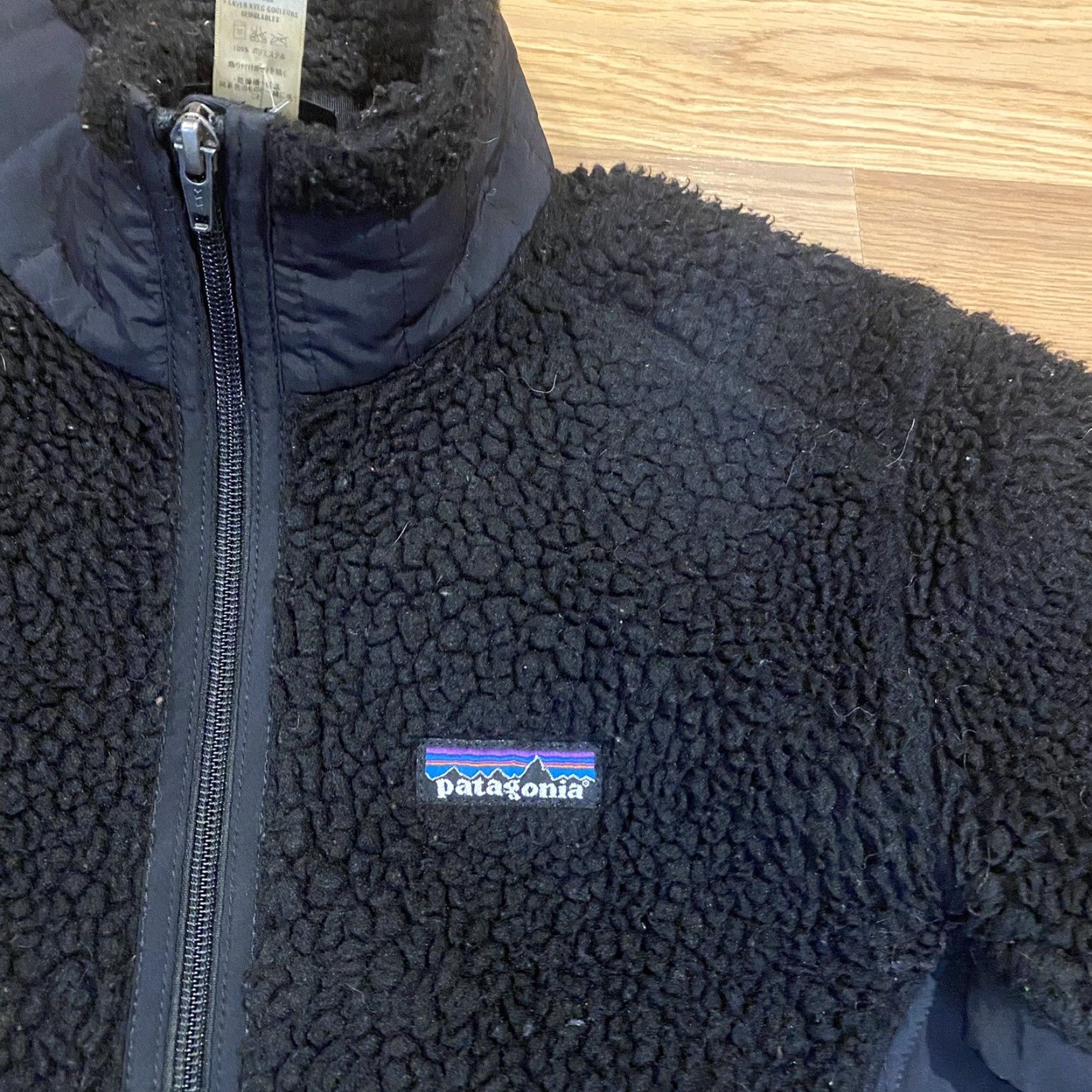 Patagonia Patagonia Jacket Black Synchilla Retro-X Deep Pile Fleece Full Zip Womens Medium Size M / US 6-8 / IT 42-44 - 2 Thumbnail