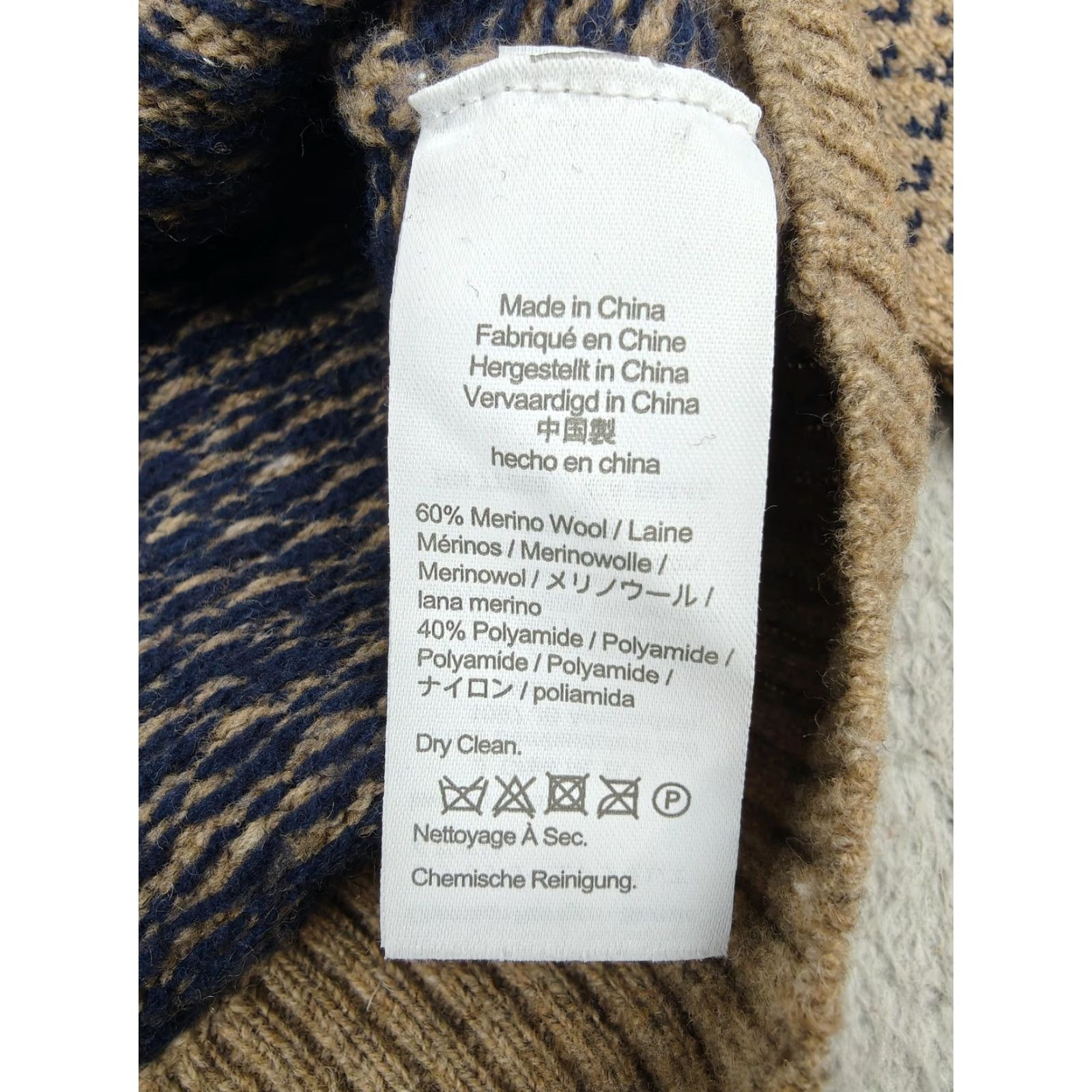 J.Crew J.CREW Sweater Mens Medium Beige Merino Wool 1/4 Zip Mock Neck Knit Pullover Size US M / EU 48-50 / 2 - 4 Thumbnail
