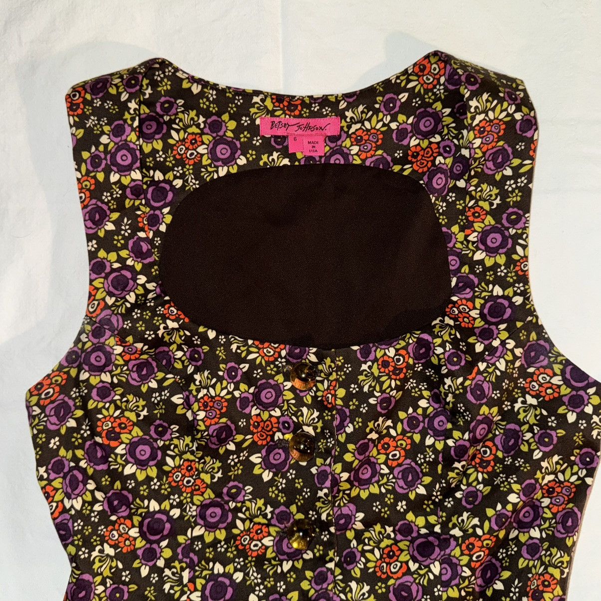 Betsey Johnson Vintage Betsey Johnson Floral Bustle Corset Top Size M / US 6-8 / IT 42-44 - 2 Thumbnail