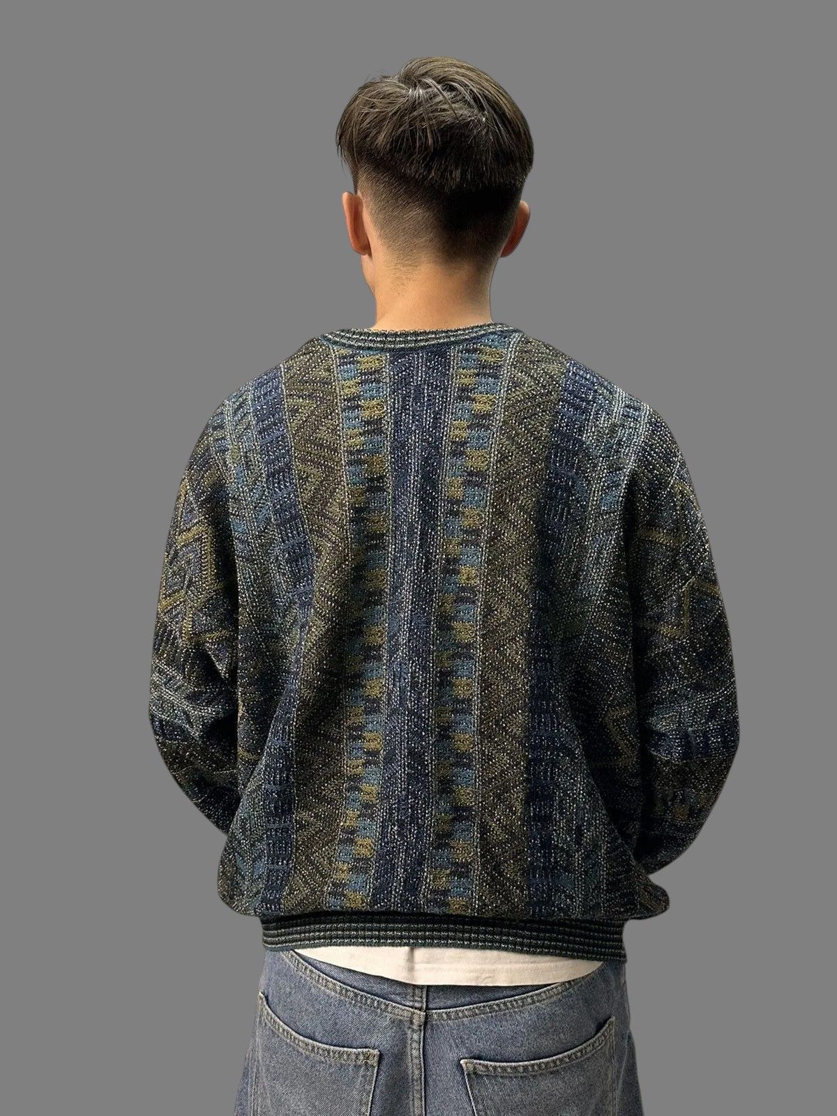 Coogi Vintage Harald’s Blue Pattern Knit Sweater Size 52 Size US L / EU 52-54 / 3 - 10 Thumbnail