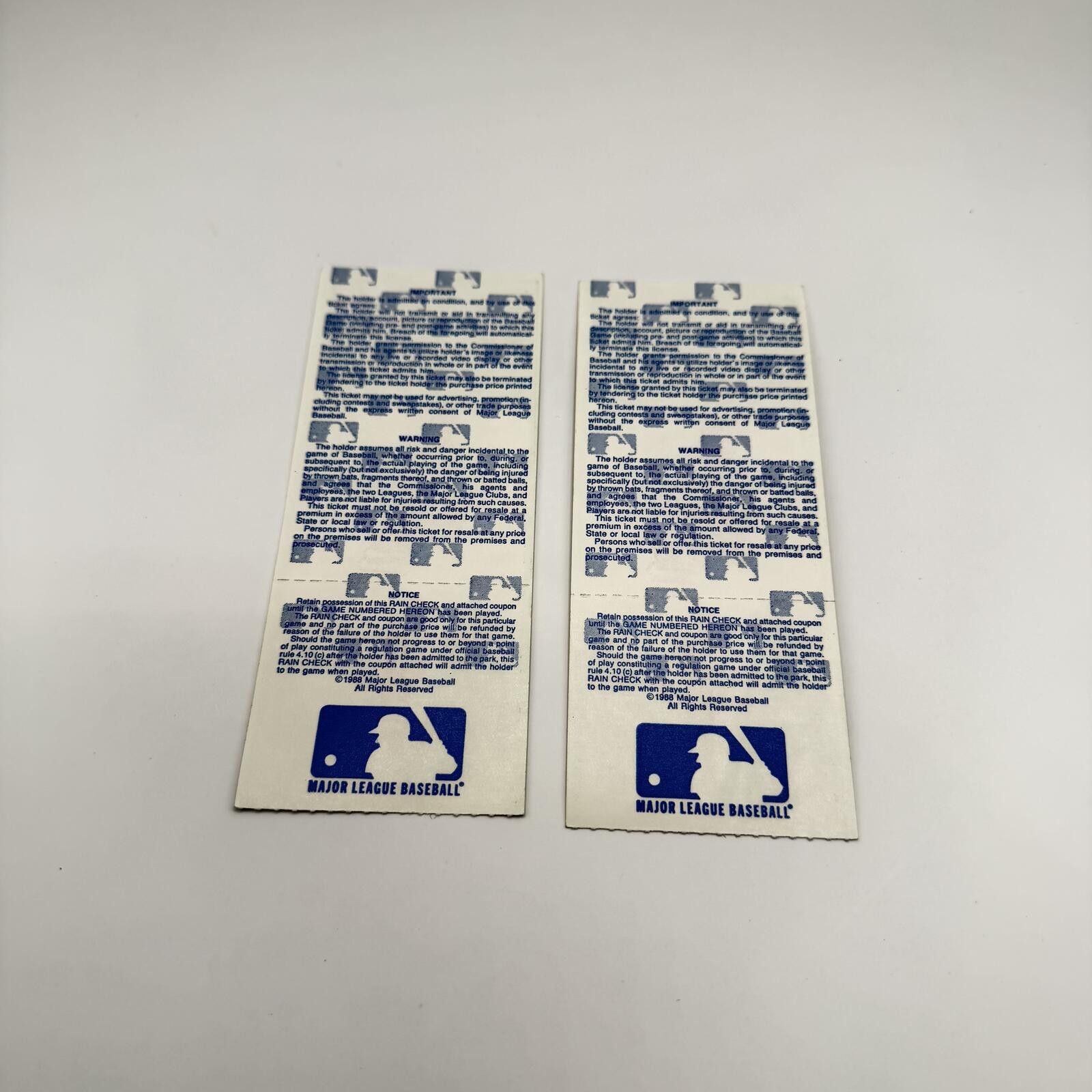 MLB MLB Season Tickets Oakland A's 1988 World Series Game 3 VTG Size ONE SIZE - 2 Thumbnail