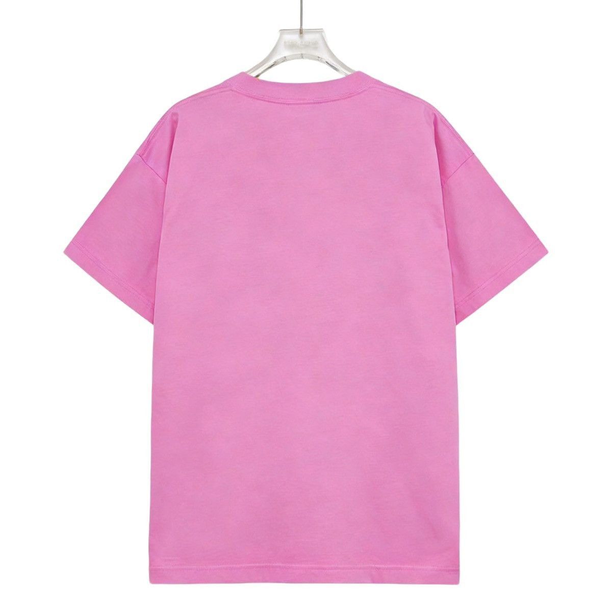 Balenciaga Pink Short-Sleeve Logo T-Shirt Size US L / EU 52-54 / 3 - 2 Thumbnail
