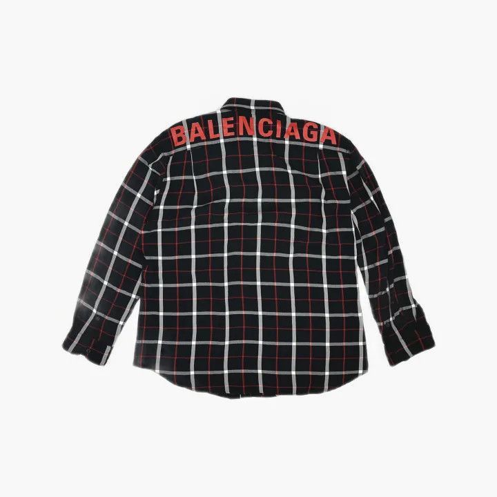 Balenciaga Balenciaga Black Check Detail Shirt for Women 0079-2507 Size M / US 6-8 / IT 42-44 - 3 Thumbnail