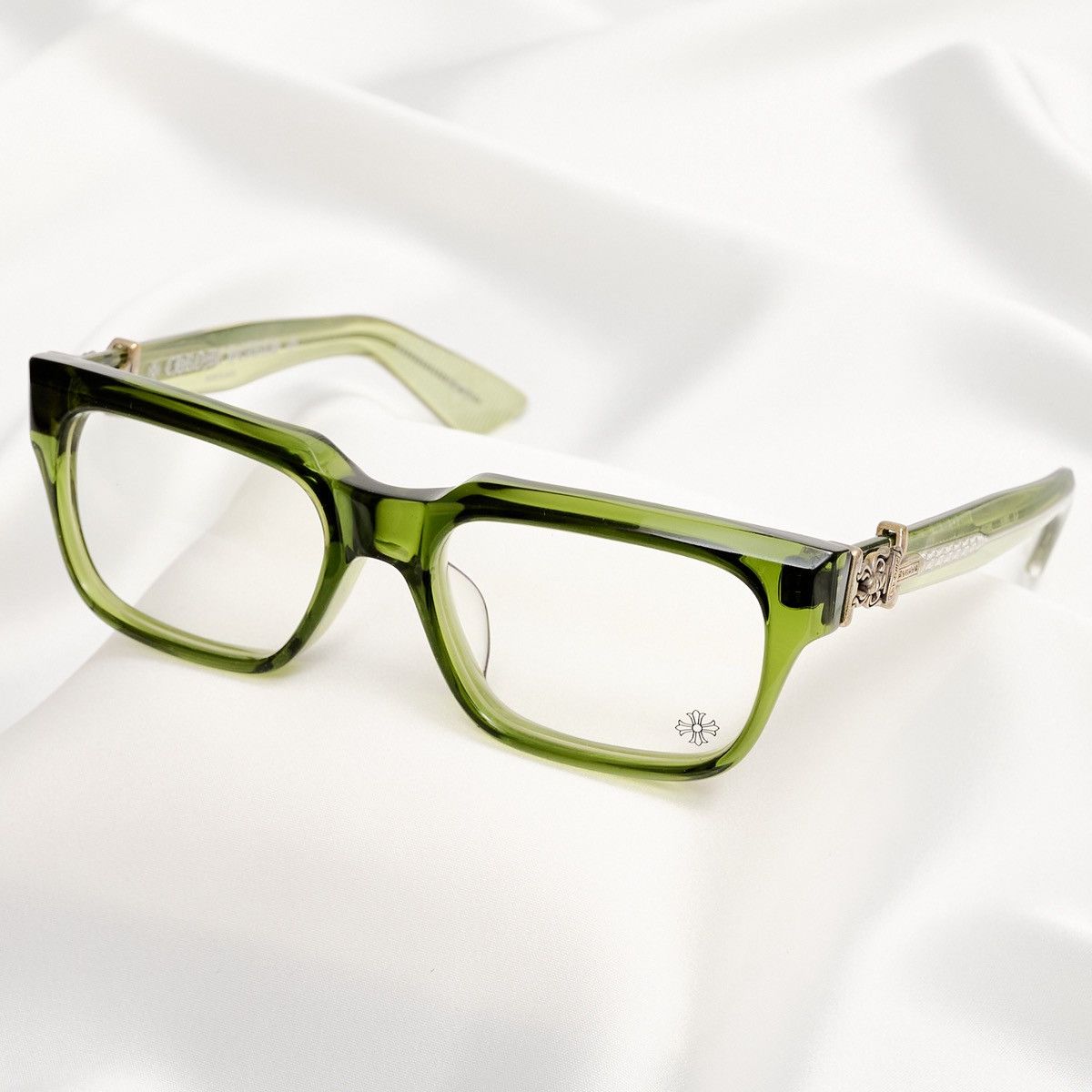 Chrome Hearts CHROME HEARTS VAGILLIONAIRE I DARK OLIVE GLASSES Size ONE SIZE - 2 Thumbnail