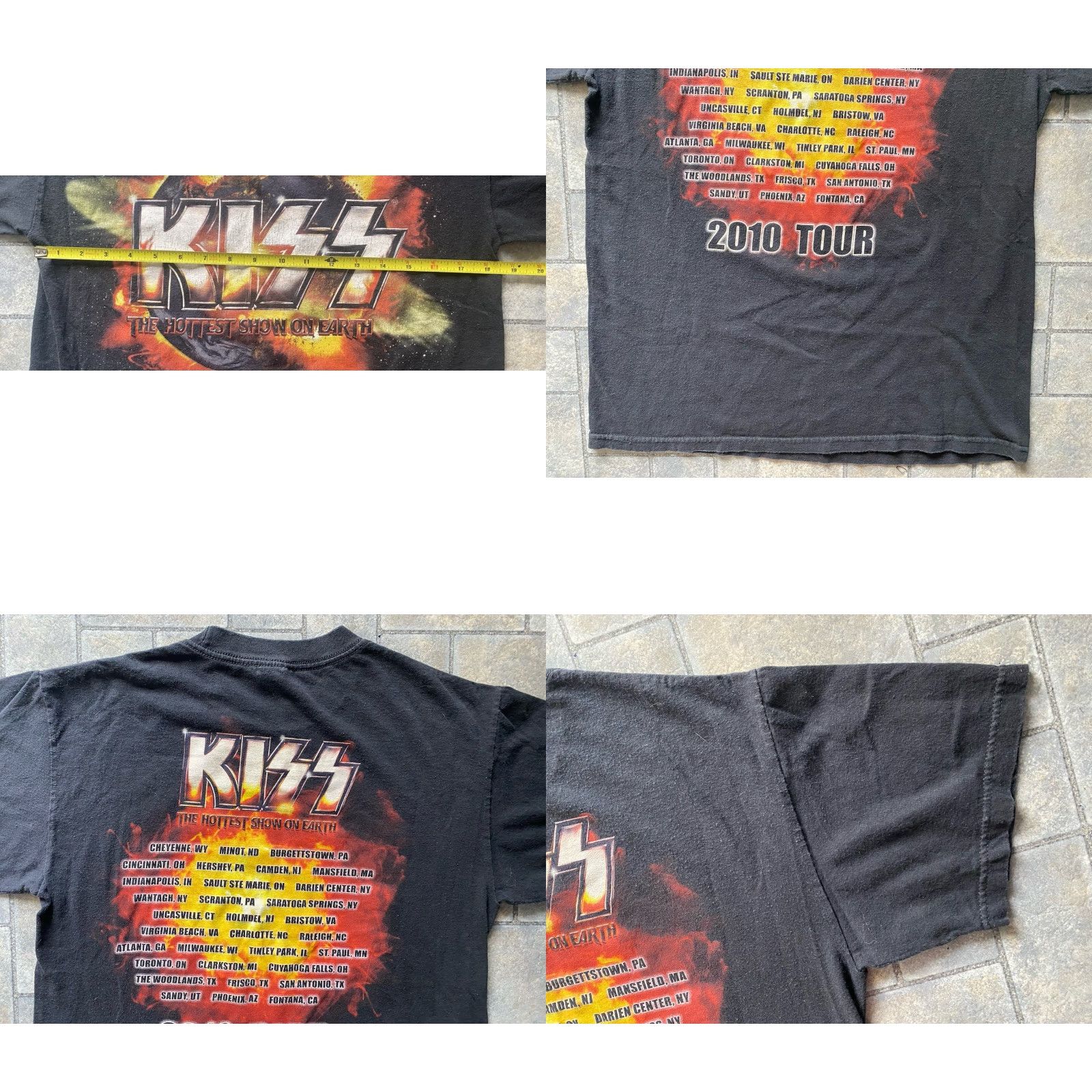 Vintage VINTAGE 2010 KISS Tour T Shirt Alstyle Men’s M Black Band Rock Shirt Mens Size US M / EU 48-50 / 2 - 9 Thumbnail