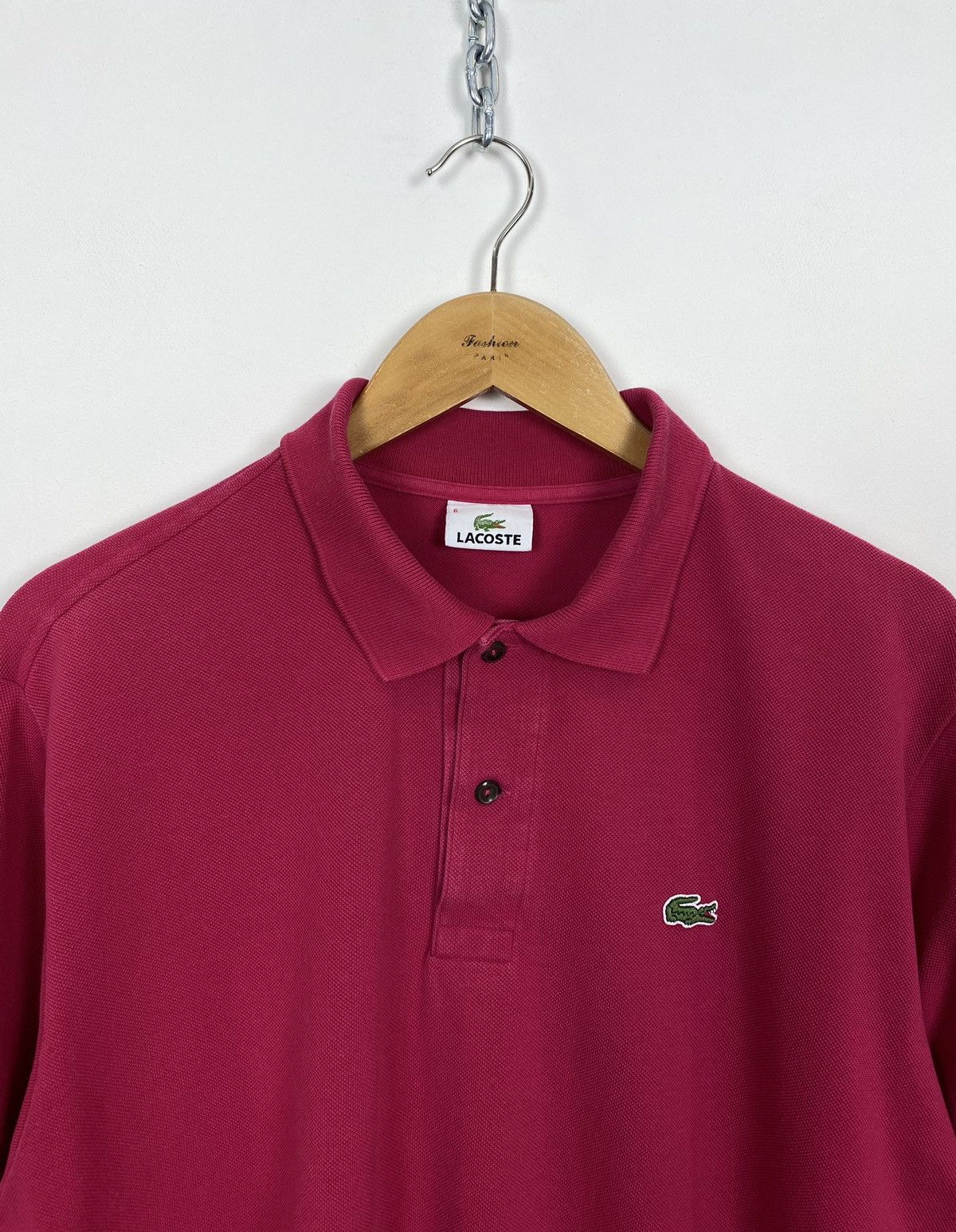 Lacoste Lacoste Polo Shirt Short Sleeve Top Casual Size 6 XL Red Top Size US XL / EU 56 / 4 - 2 Thumbnail