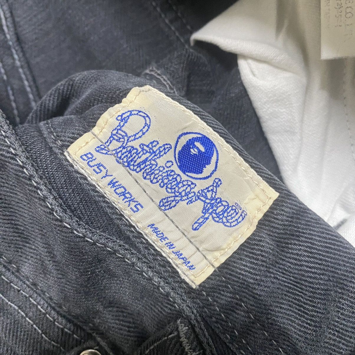 Bape Vintage Bape Denim Selvedge Jeans Head Logo Size US 30 / EU 46 - 16 Thumbnail
