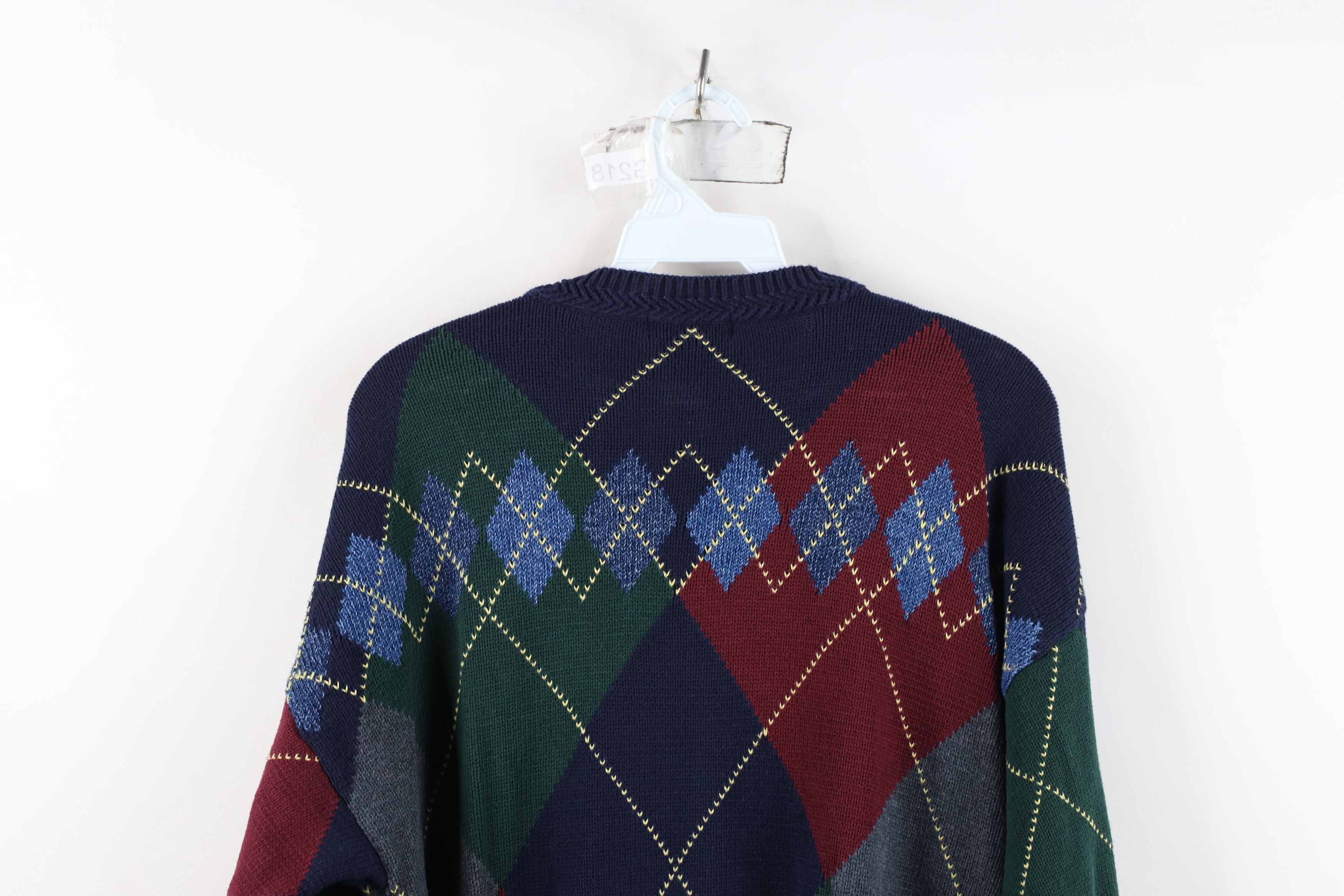 Nautica Vintage 90s Nautica Diamond Argyle Knit Crewneck Sweater Size US S / EU 44-46 / 1 - 13 Thumbnail