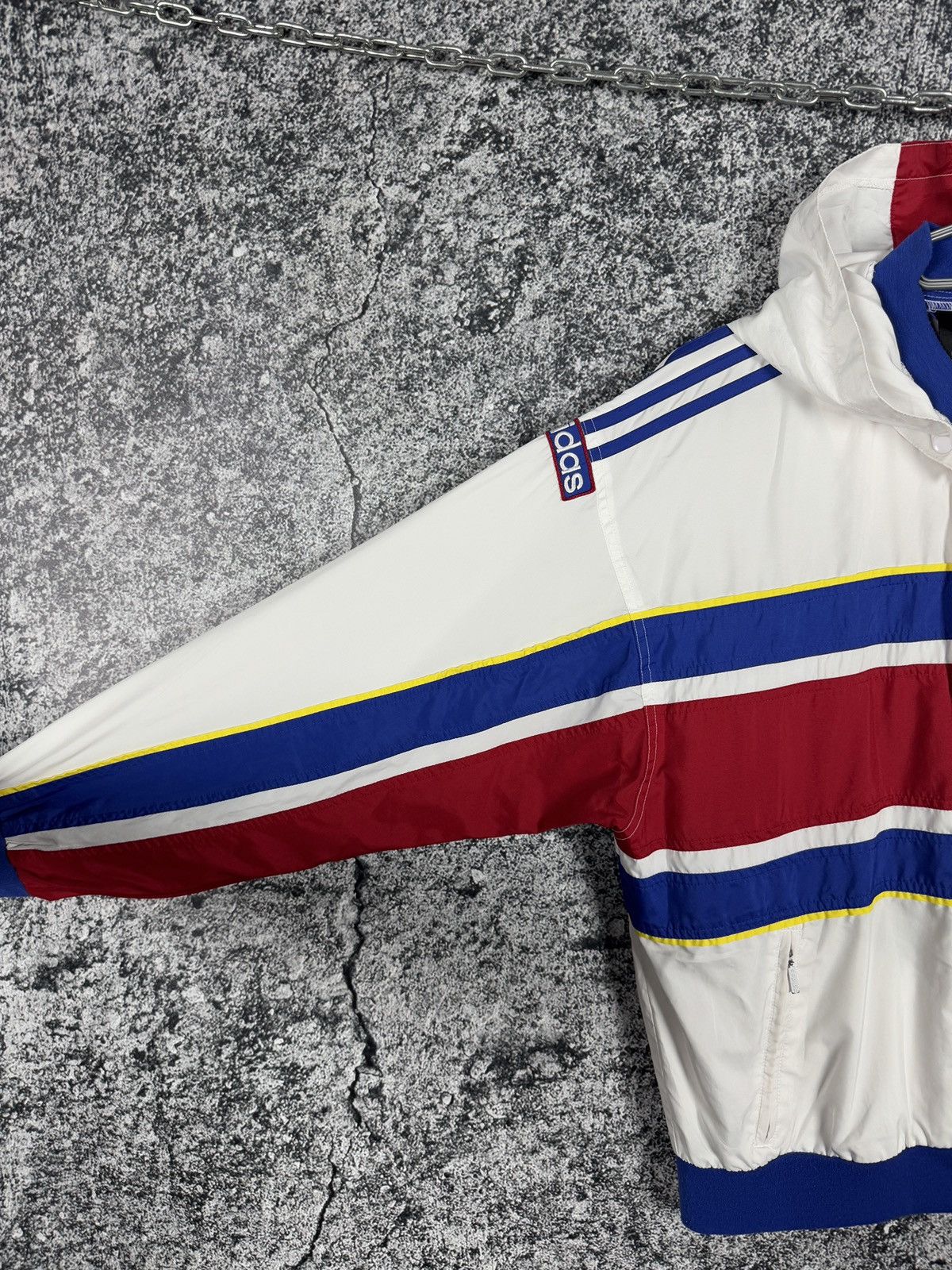 Adidas Adidas Vintage Jacket Button Up Windbreaker Retro 90s Size S Size US S / EU 44-46 / 1 - 6 Thumbnail