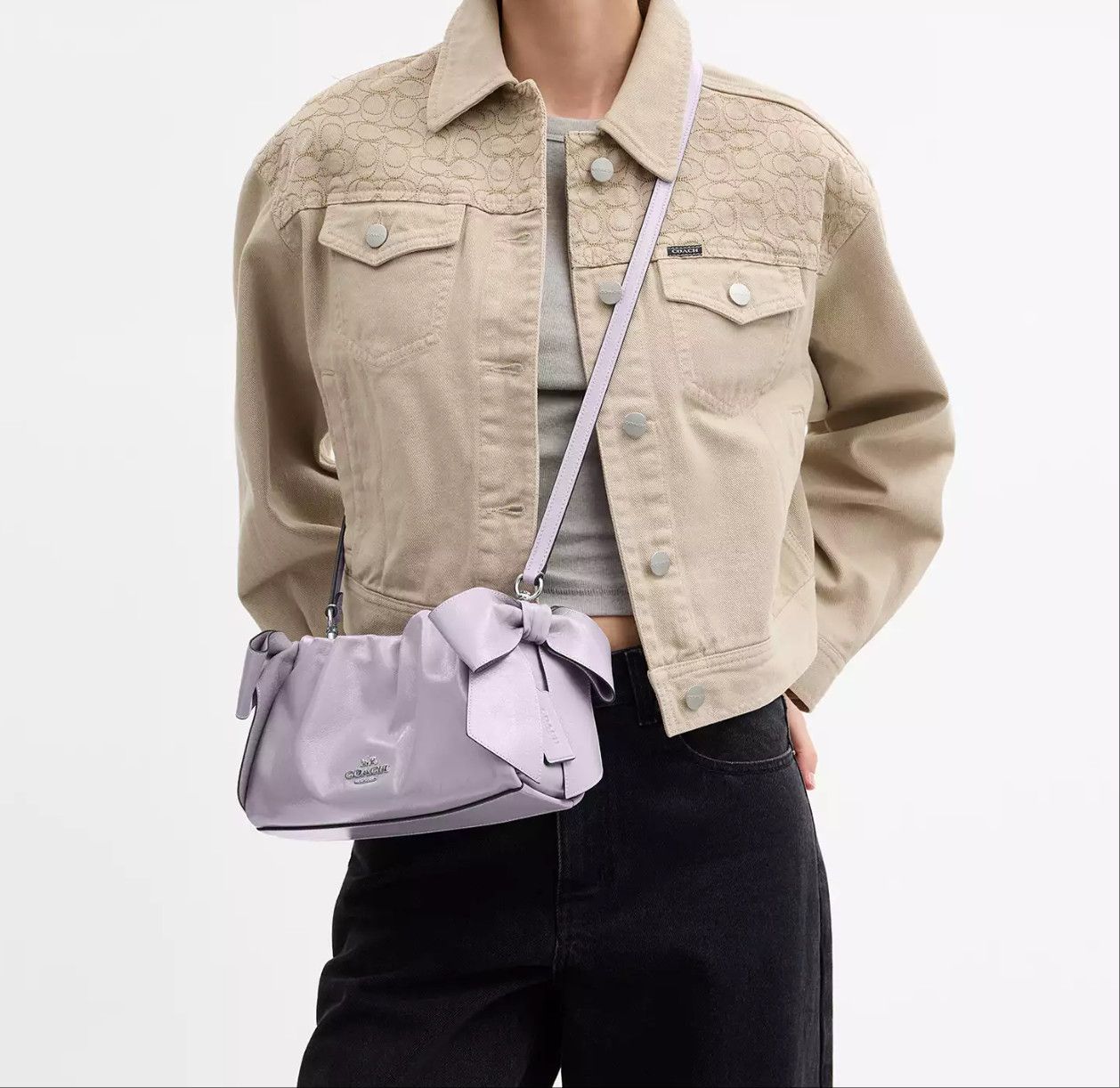 Coach Faye Shoulder Bag With Bows CDY95 Size ONE SIZE - 3 Thumbnail