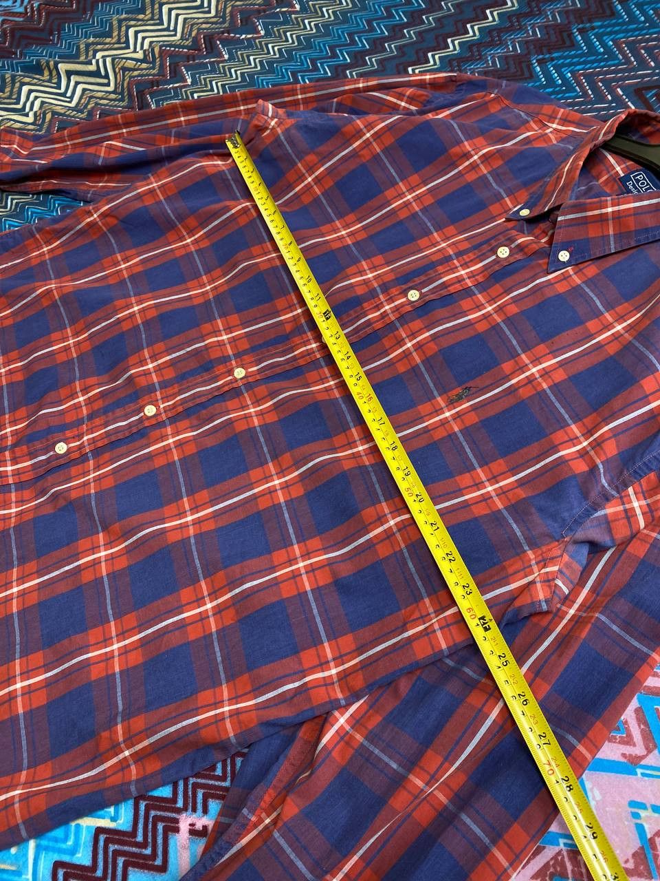 Polo Ralph Lauren × Vintage Vintage 90s Polo Ralph Lauren Plaid Pattern Shirt Button Up Size US M / EU 48-50 / 2 - 9 Thumbnail