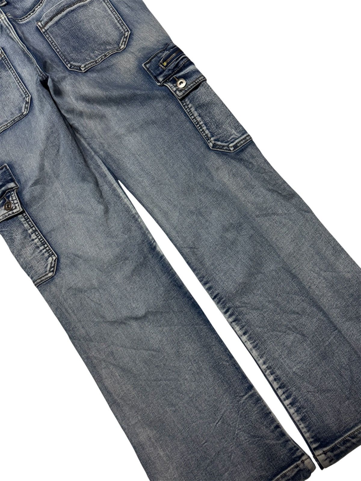 20471120 VINTAGE FLARED GLAMOUR OUTFITTERS SICK WASHED CARGO PUNK Size US 33 - 19 Thumbnail