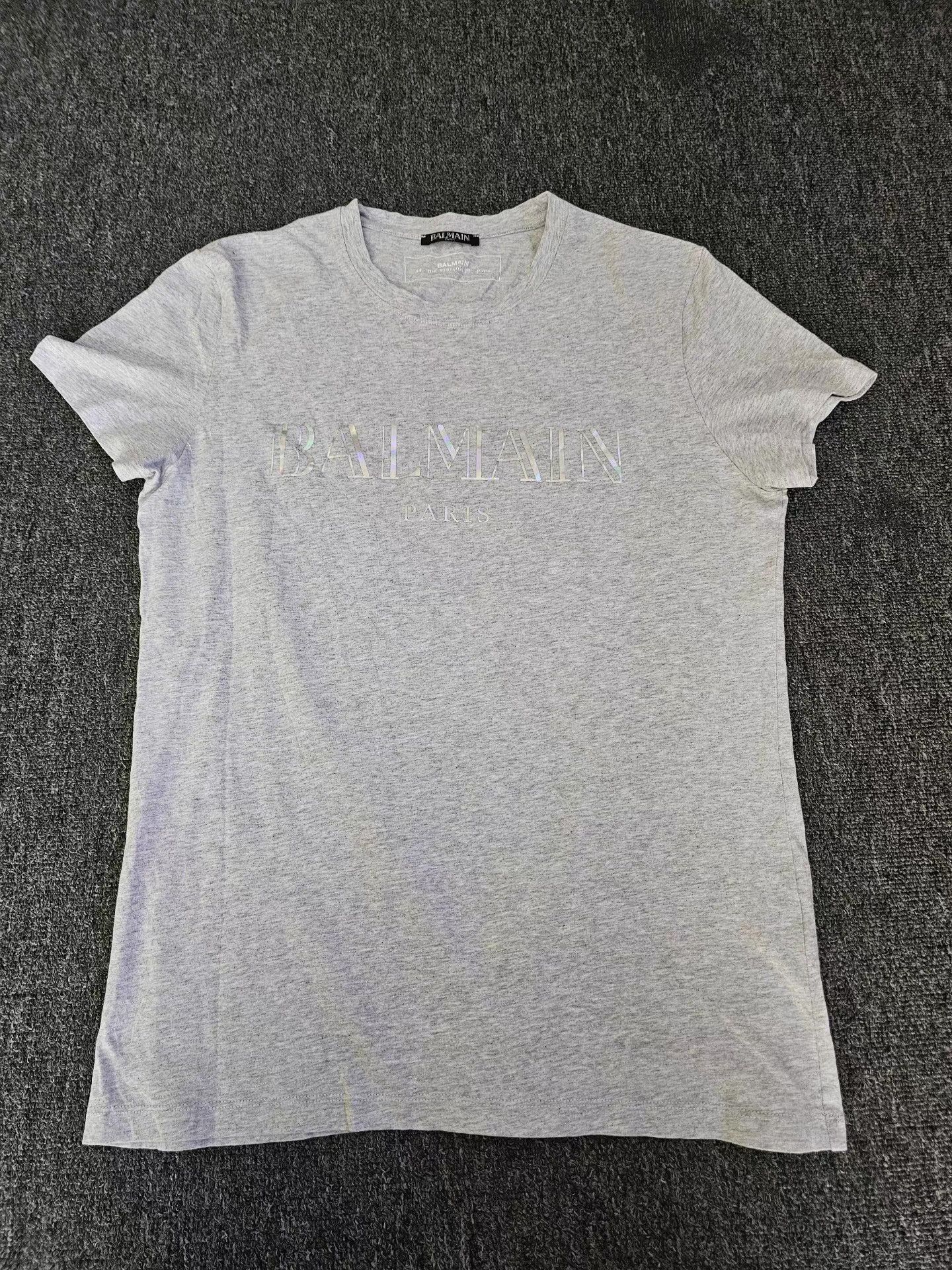 Balmain Balmain Men's Short Sleeve T-shirt Size US M / EU 48-50 / 2 - 1 Thumbnail