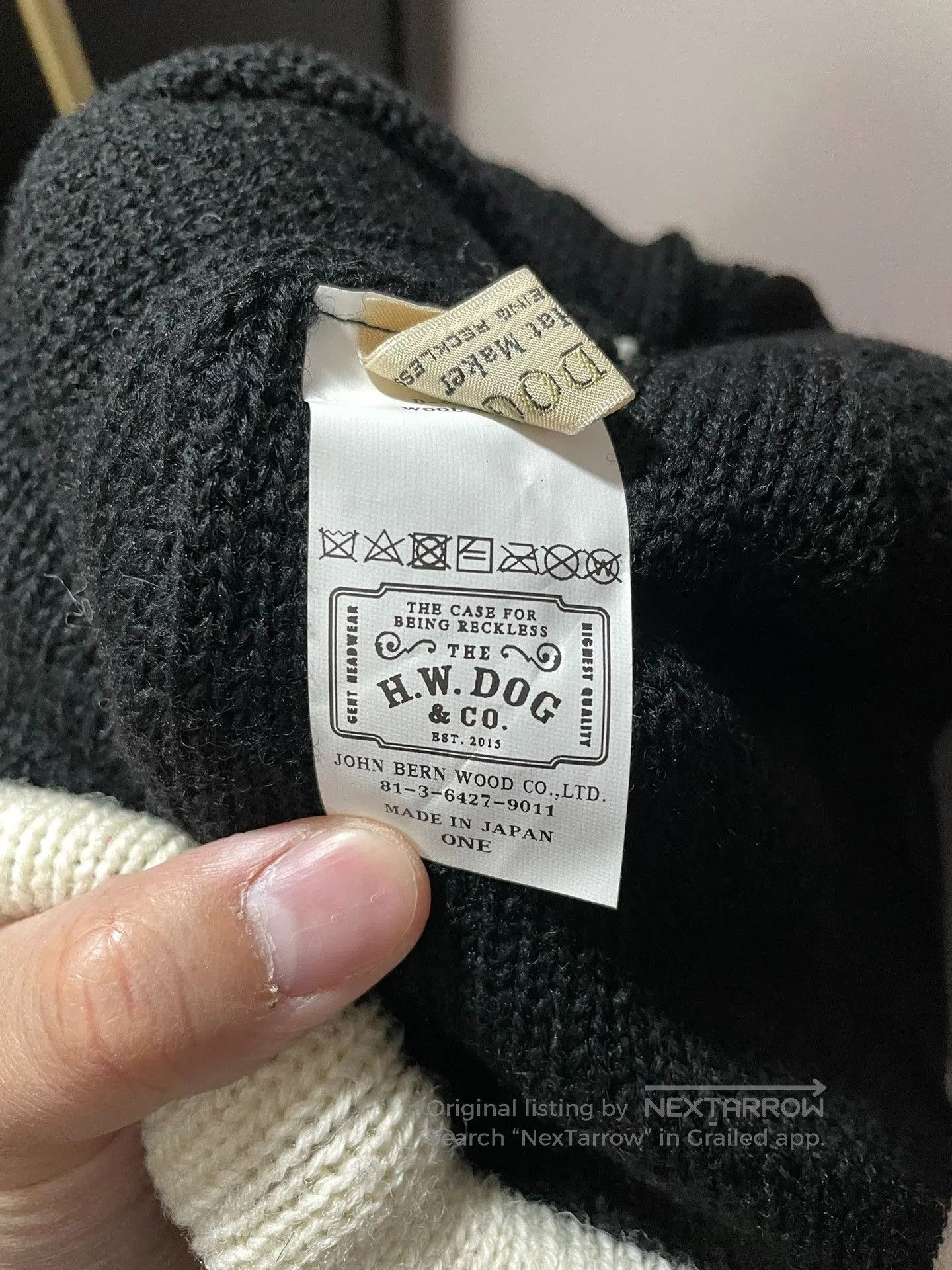 THE H.W.DOG&CO. H.W.Dog Color Block Winter Beanie. Size ONE SIZE - 6 Thumbnail
