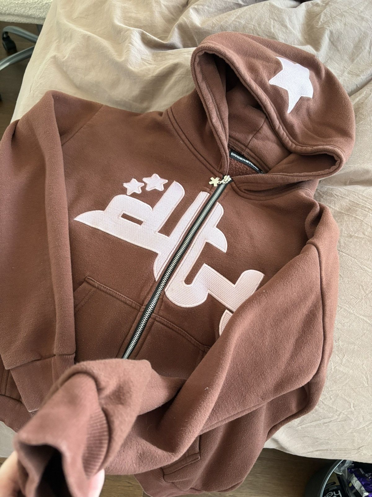 Other Divide the Youth Brown Zip Up Size M / US 6-8 / IT 42-44 - 1 Thumbnail