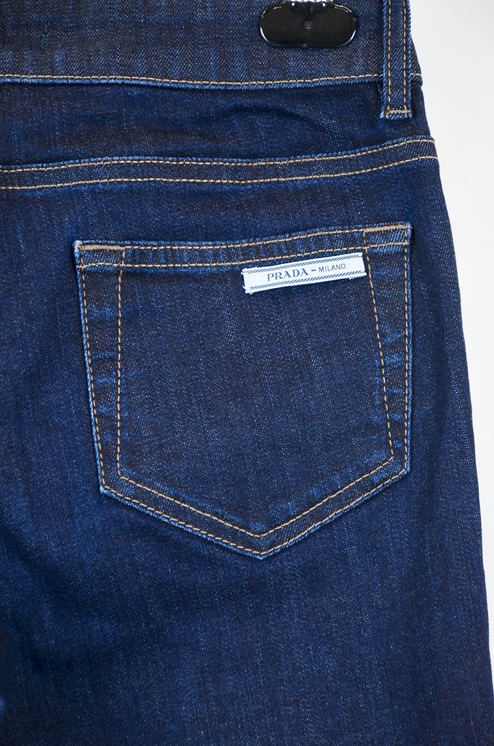 Prada PRADA Milano Dark Blue Straight-Leg Jeans – Size 27 Size 27" / US 4 / IT 40 - 10 Thumbnail