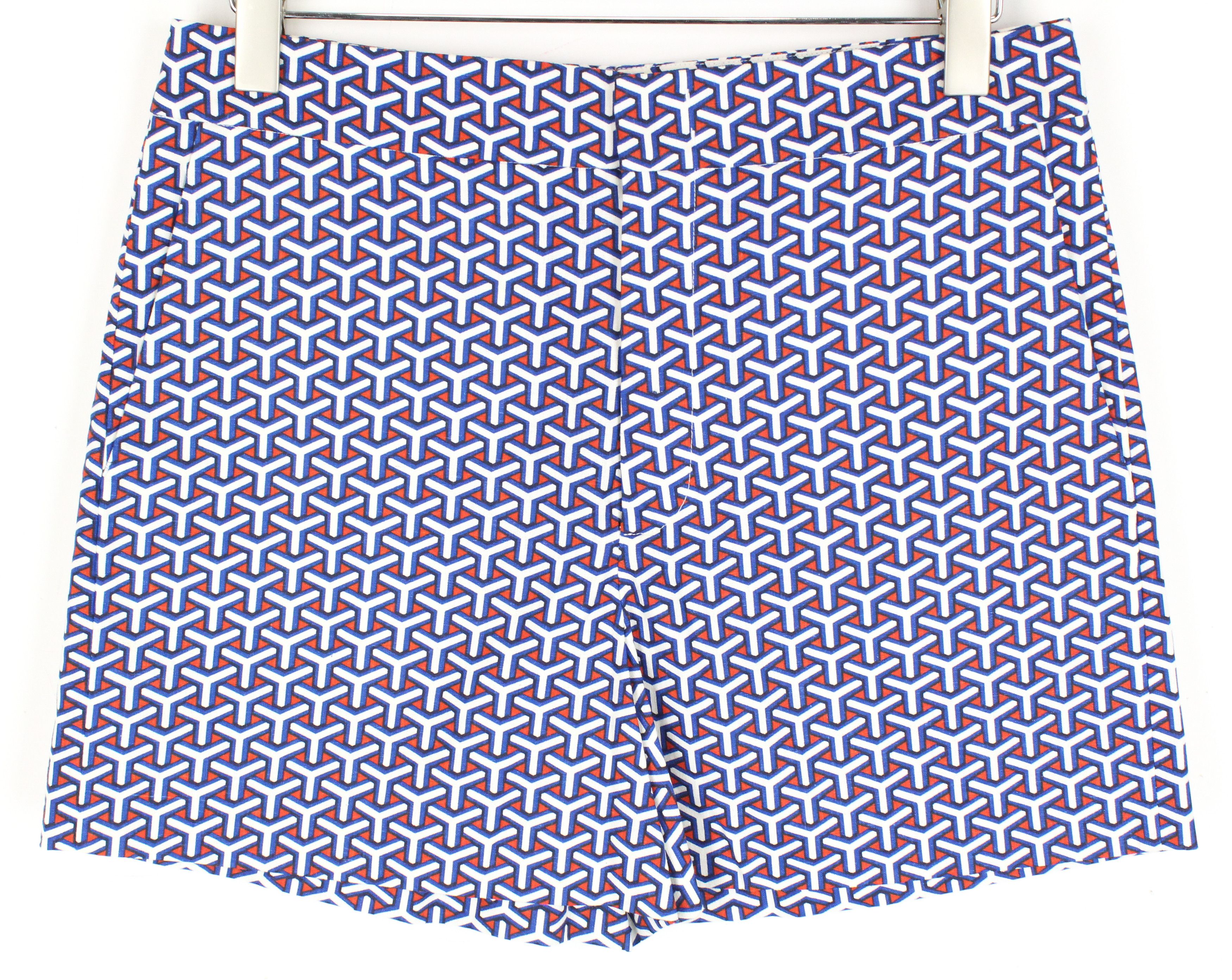 Other 40 Blue Red White Ornament Pattern Shorts 62323 Size 30" / US 8 / IT 44 - 1 Thumbnail