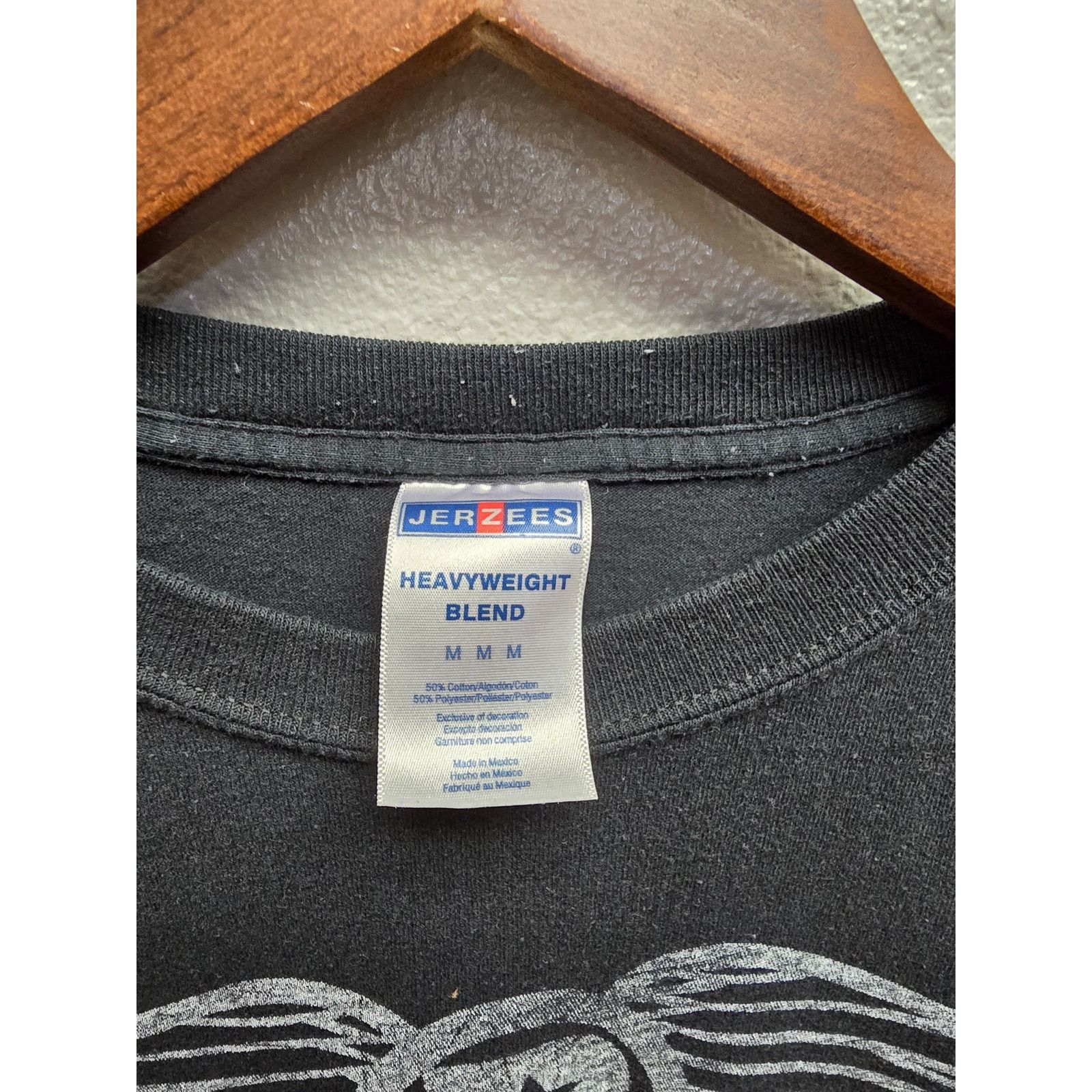 Jerzees Perryoke Shirt Sing With Me Black Tee Winged Star Graphic M Size US M / EU 48-50 / 2 - 3 Thumbnail