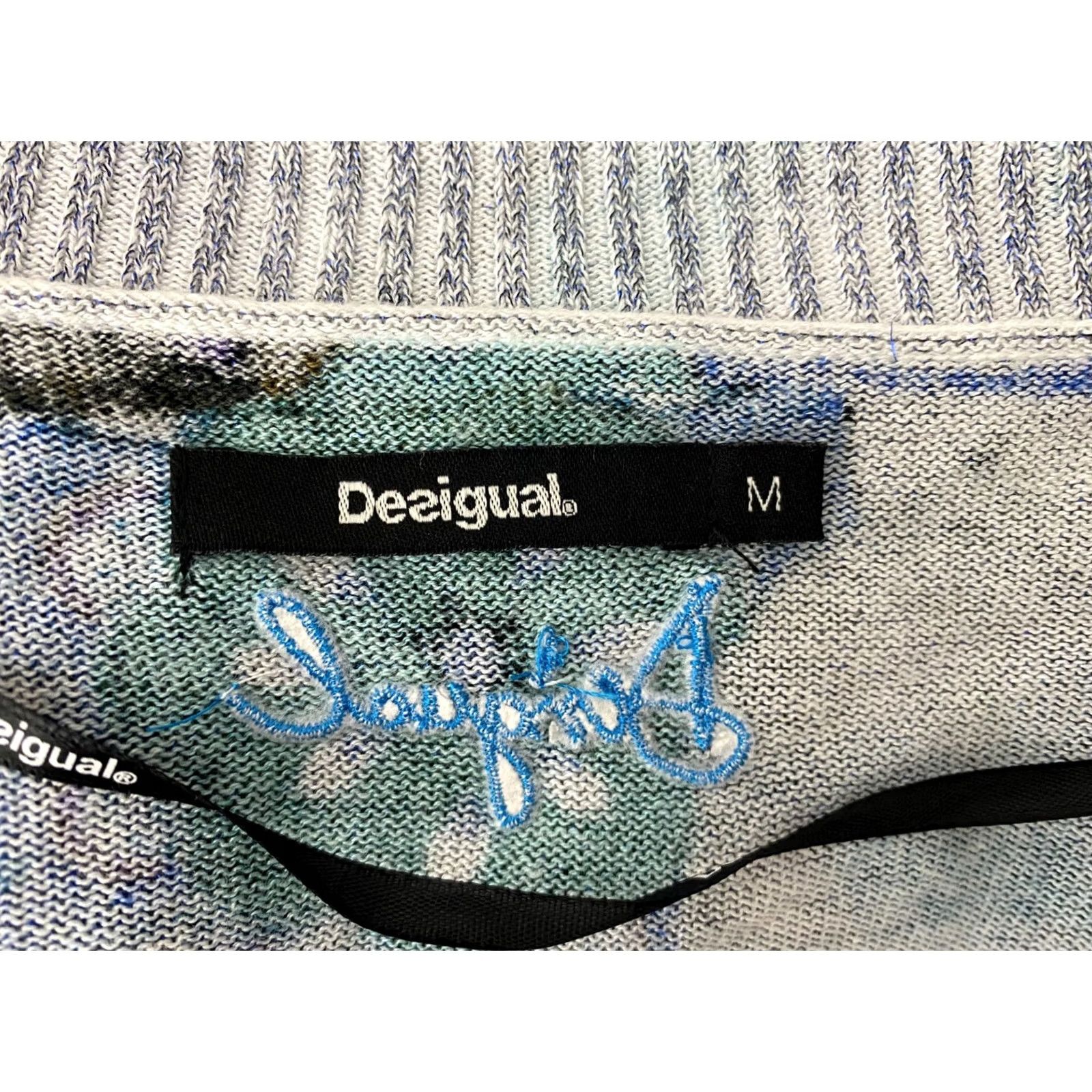 Desigual Desigual womens floral belted cardigan jacket Size M art print boho Size M / US 6-8 / IT 42-44 - 4 Thumbnail