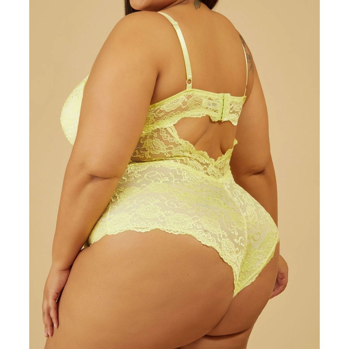 Other PLUS Size 3X (22/24) Women’s Cutout Lace Bodysuit | NWT Size 3XL / US 20-22 - 2 Thumbnail