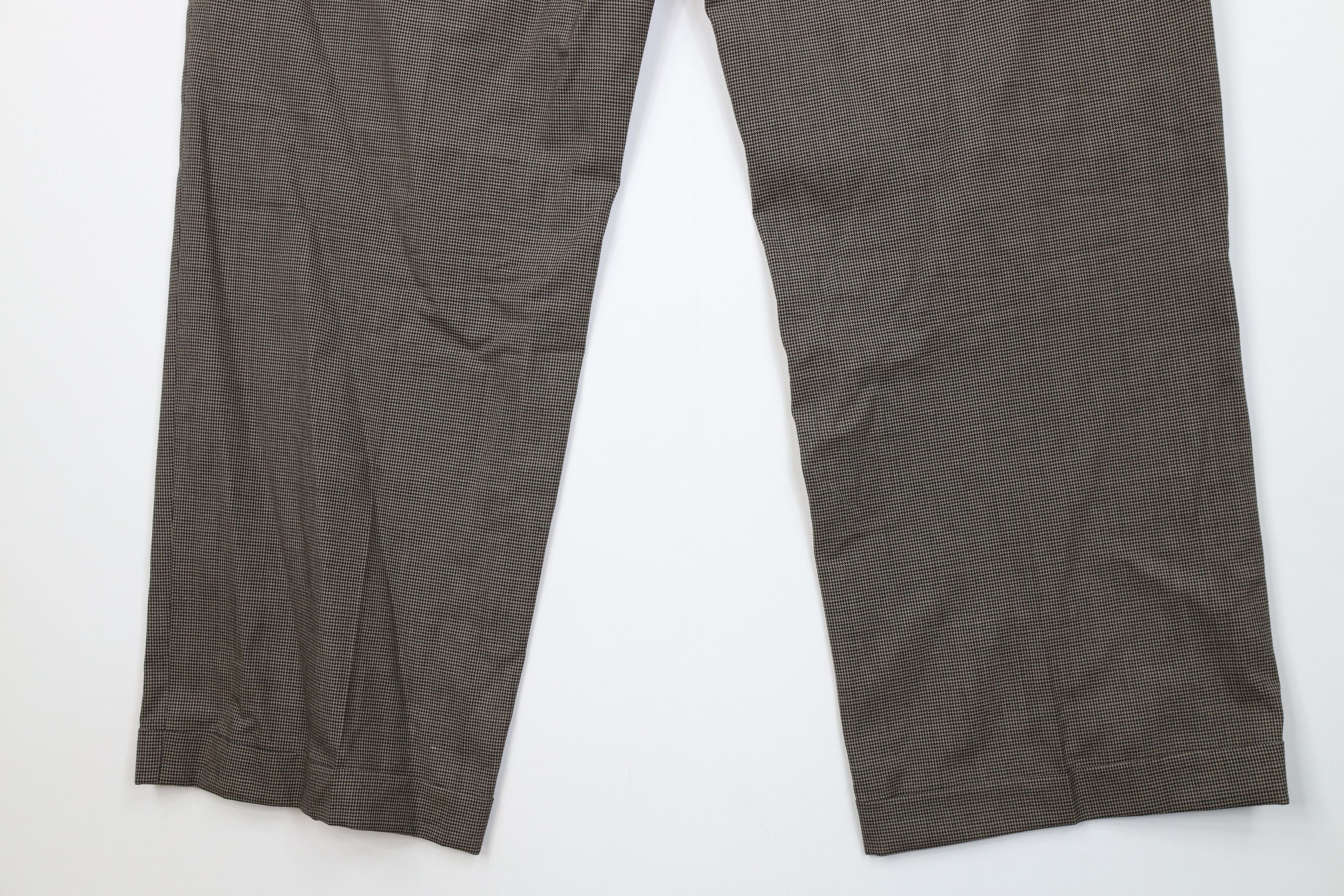 Vintage Vintage 90s Streetwear Wool Houndstooth Knit Wide Leg Pants Size US 38 / EU 54 - 13 Thumbnail