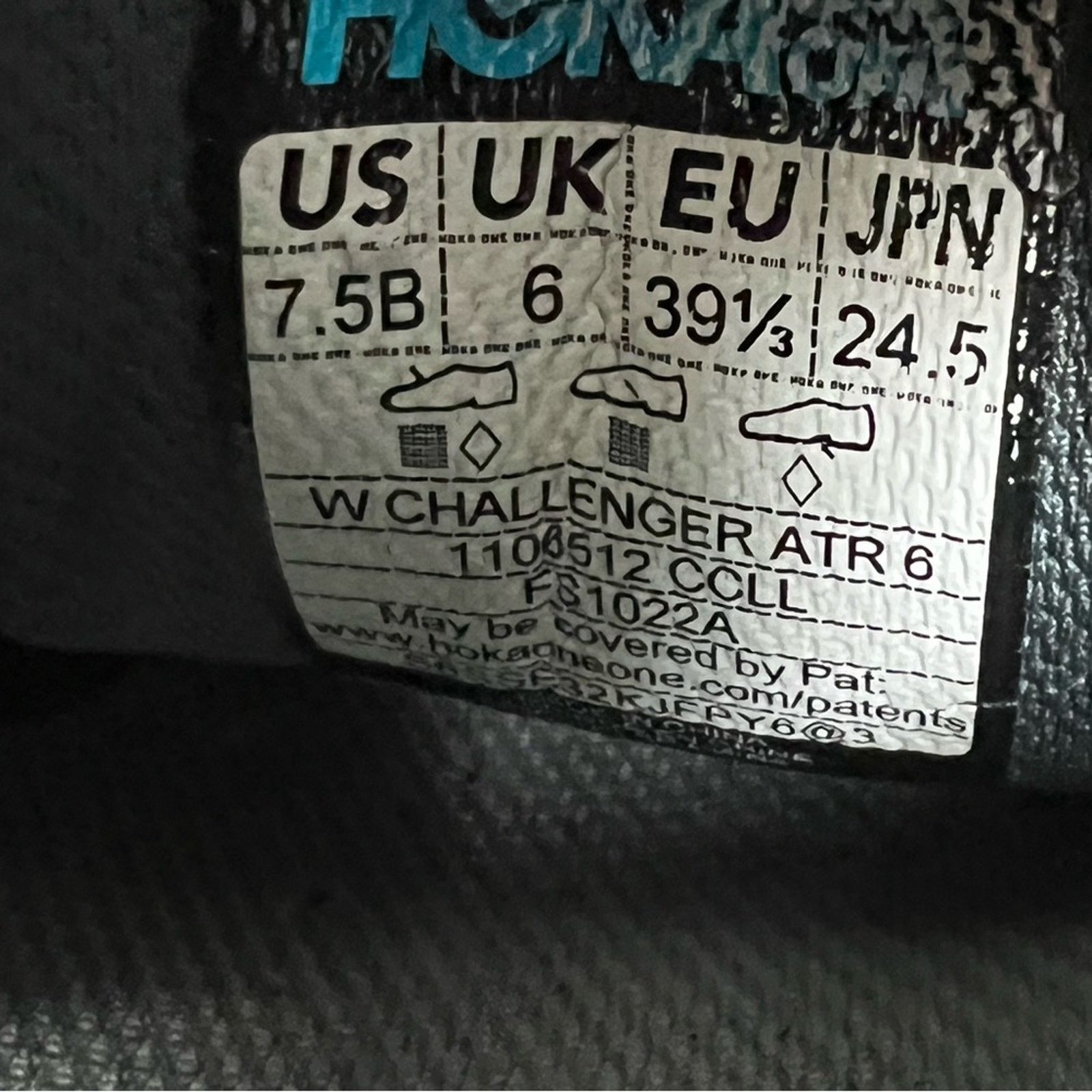 Hoka Hoka One One Womens Challenger ATR 6 Gray Running Shoes 7.5 Size US 7.5 / IT 37.5 - 11 Thumbnail