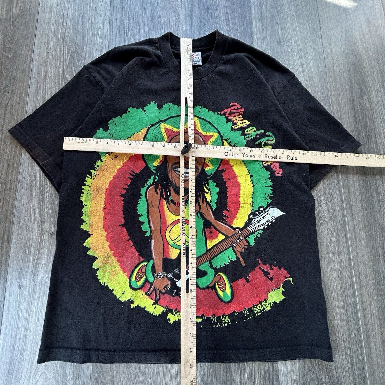 Vintage Vintage Bob Marley King Of Reggae Shirt Wailers USA Made Size US L / EU 52-54 / 3 - 3 Thumbnail