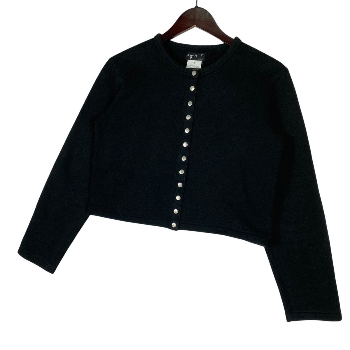 agnes b. Vintage Agnes B Paris Snap Button Caridgan Size S / US 4 / IT 40 - 2 Thumbnail