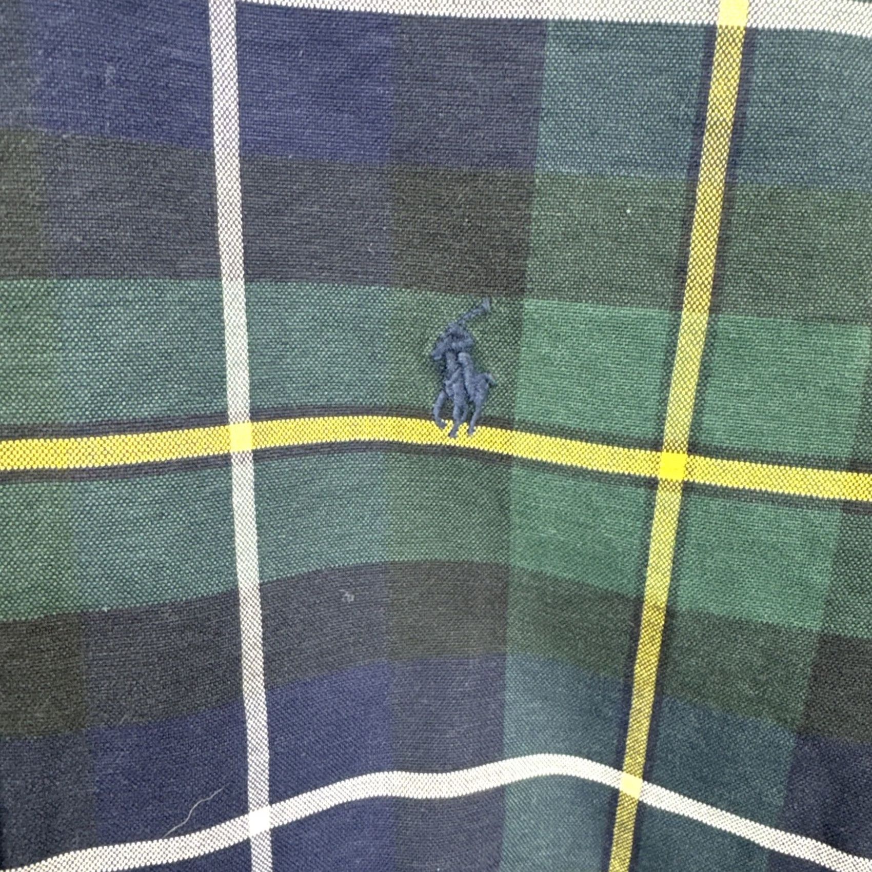 Ralph Lauren Ralph Lauren Shirt Mens Large Blue Green Plaid Button-Down Cotton Pony Logo Shirt Size US L / EU 52-54 / 3 - 6 Thumbnail