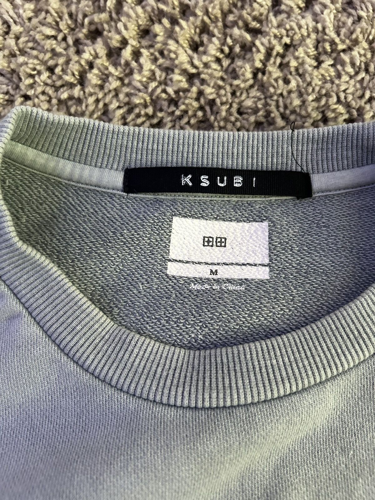 Ksubi KSUBI "OPPOSITE OF OPPOSITE" light blue Pullover Raw Back Size US M / EU 48-50 / 2 - 3 Thumbnail