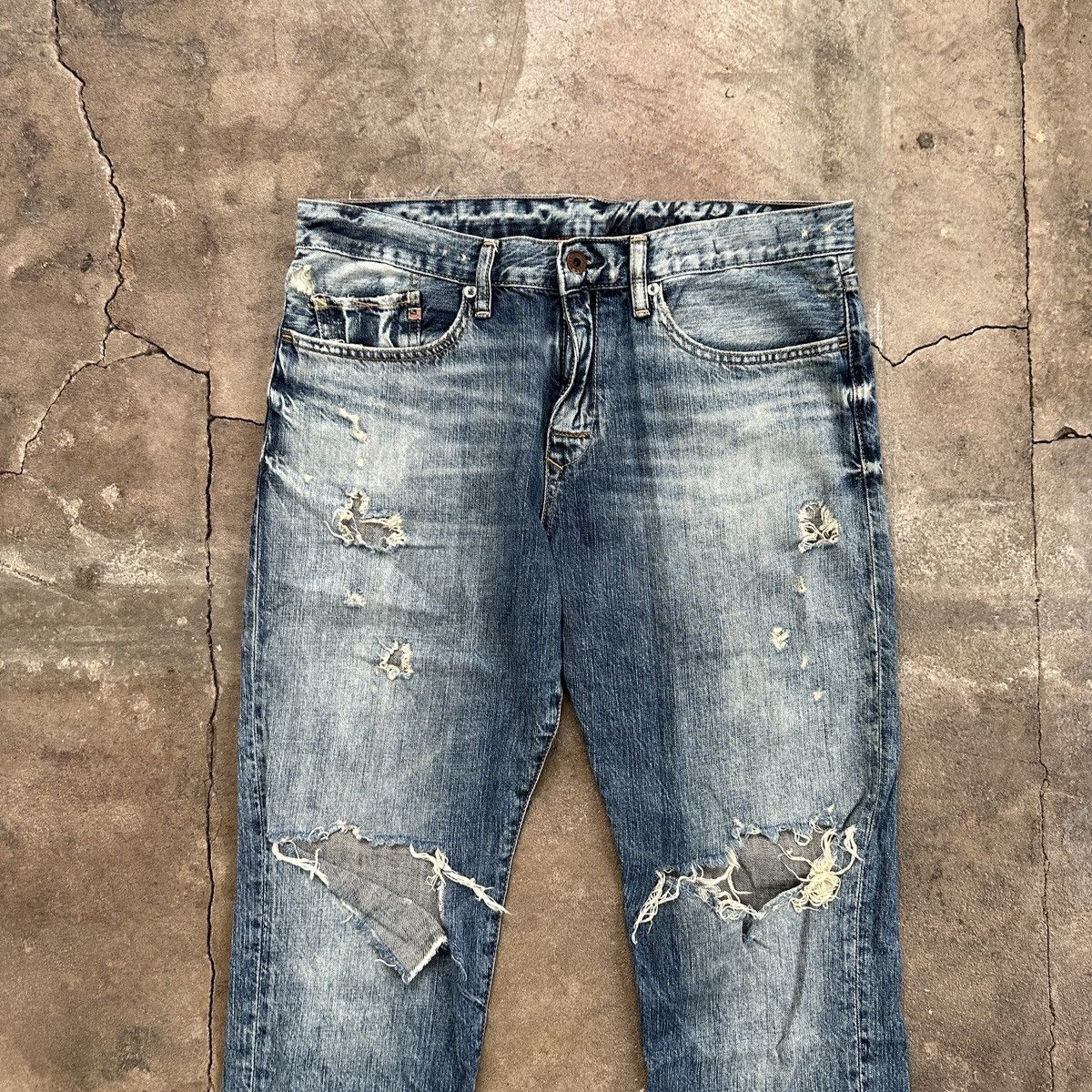 Polo Ralph Lauren × Ralph Lauren Ralph Lauren PJC Distressed Denim Size US 28 / EU 44 - 4 Thumbnail