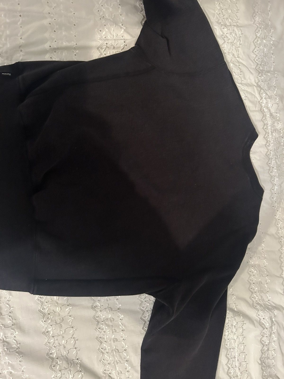 Supreme Supreme Black Washed Box Logo Crewneck Size US M / EU 48-50 / 2 - 2 Thumbnail