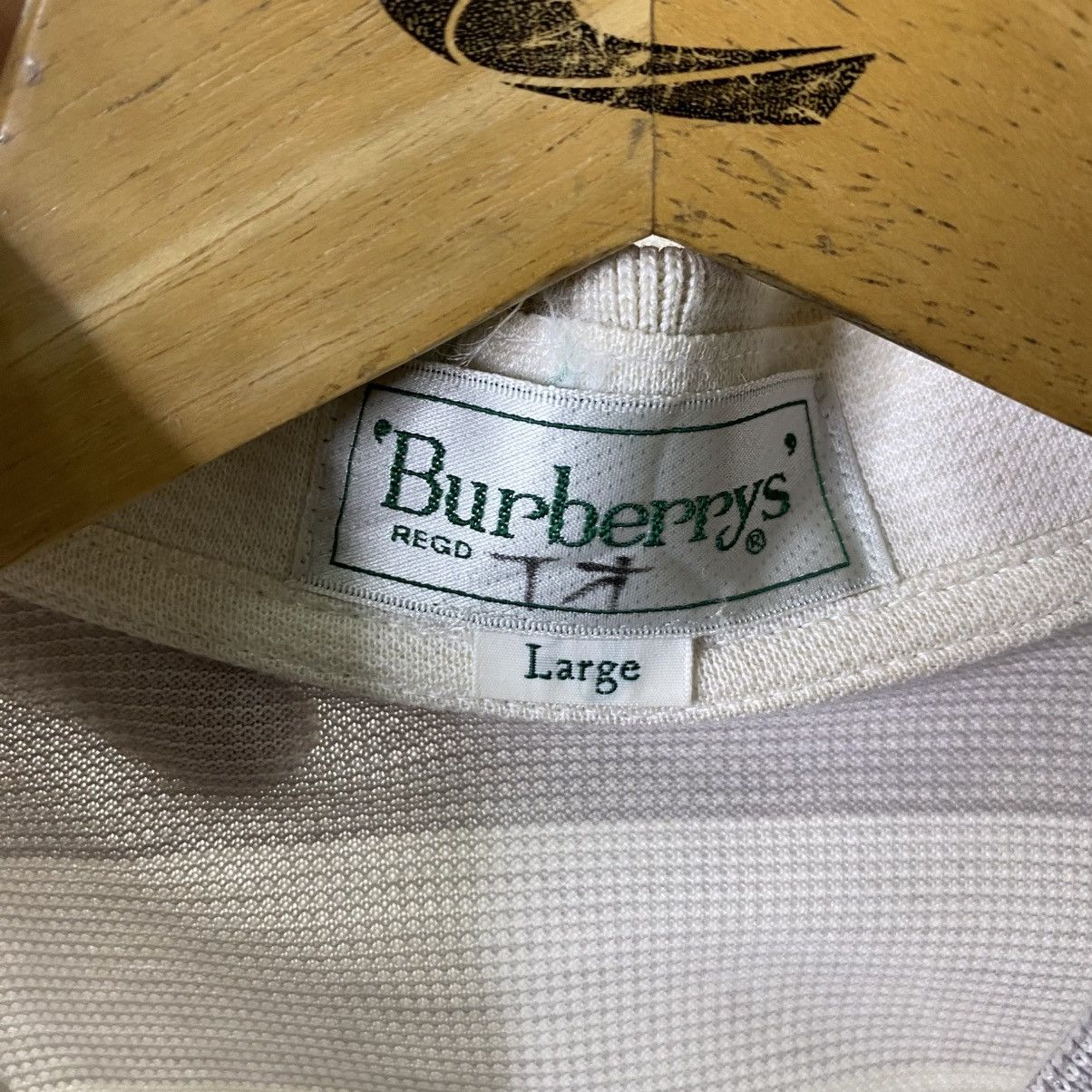 Burberry Vintage 90s Burberrys Stripes Polo T Shirt Size US L / EU 52-54 / 3 - 3 Thumbnail