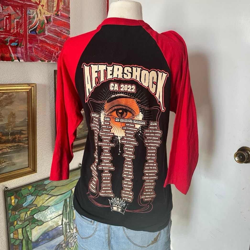 Tultex tultex aftershock 2022 tour graphic baseball tee Size S / US 4 / IT 40 - 2 Thumbnail