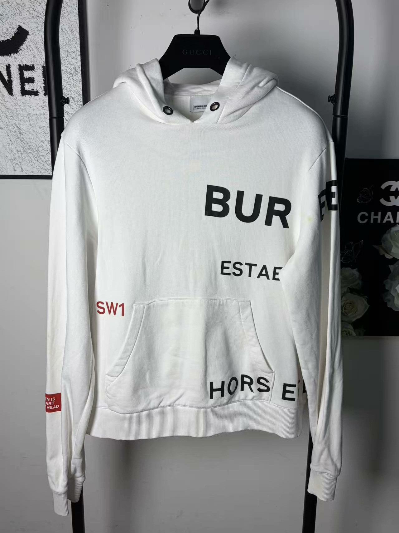 Burberry Burberry Retro White Hoodie xs Men Size US XS / EU 42 / 0 - 1 Thumbnail
