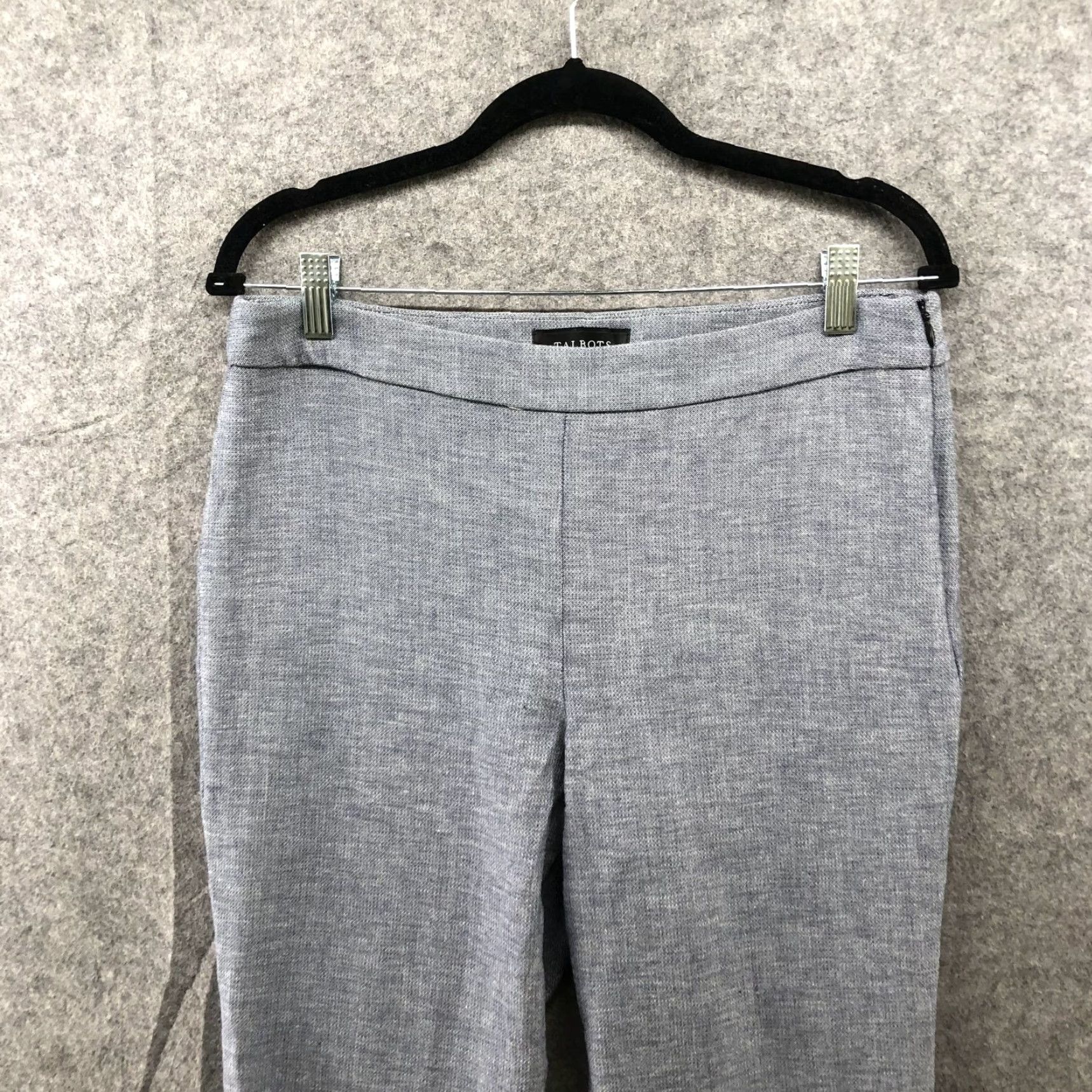Talbots Talbots Chatham Ankle Pants Womens 10P Blue Slim Fit Stretch Knit Dress Pant Size 32" / US 10 / IT 46 - 3 Thumbnail