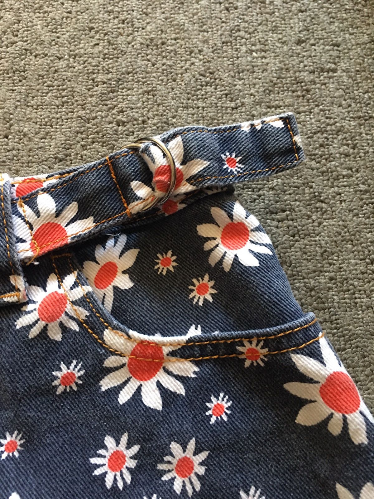 Miu Miu Miu Miu Denim Cotton Jeans Floral Mini Skirt Size M Size 28" / US 6 / IT 42 - 5 Thumbnail