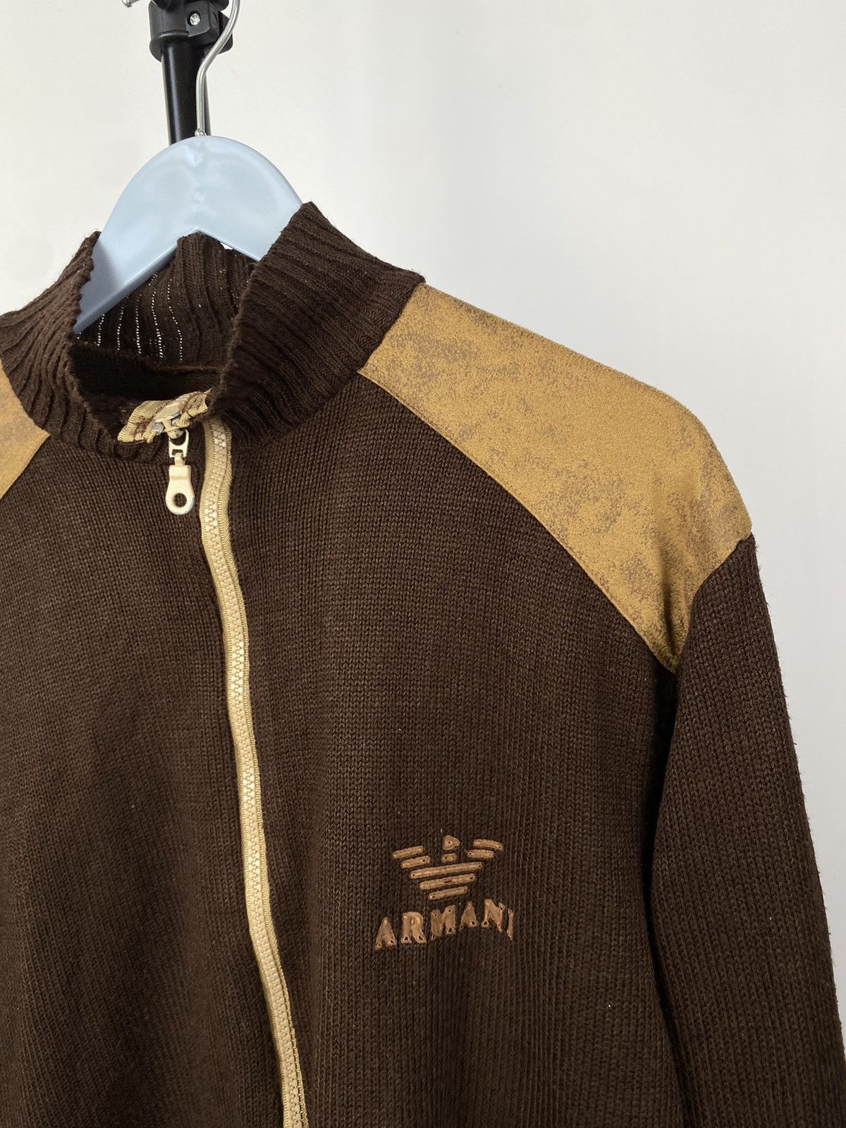 Armani Exchange × Vintage Vintage Armani zip hoodie Armani Jeans big logo Size US M / EU 48-50 / 2 - 3 Thumbnail