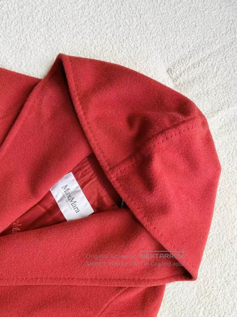 Max Mara Max Mara Red hooded coat Size 4XL / US 24-26 - 3 Thumbnail