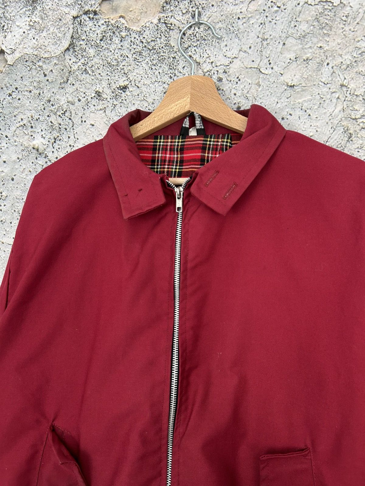 Vintage Vintage Red Bomber Jacket Checkered Avant Garde Boxy Baggy Size US M / EU 48-50 / 2 - 3 Thumbnail