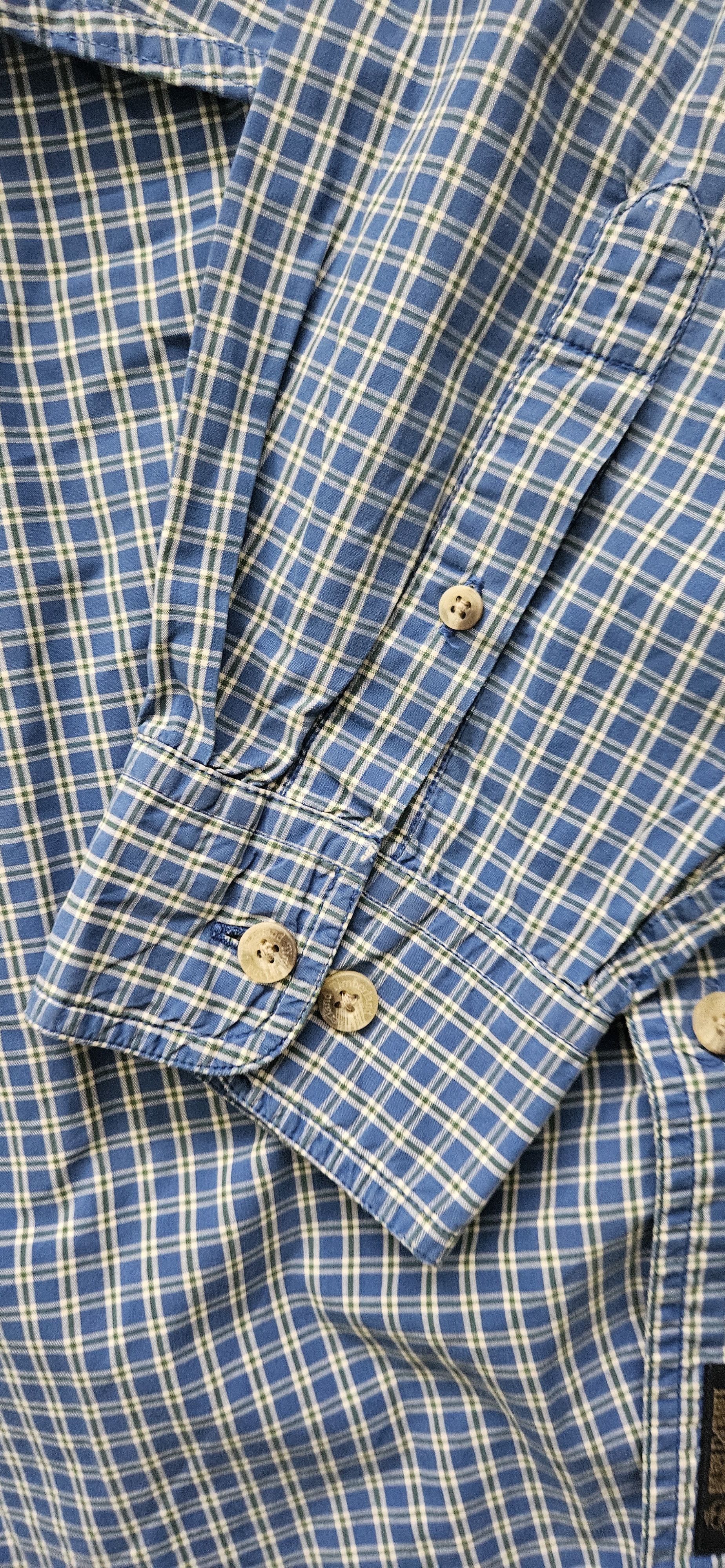 Timberland Vintage Timberland Shirt Mens Large Blue Cotton Long Sleeve Size US L / EU 52-54 / 3 - 10 Thumbnail