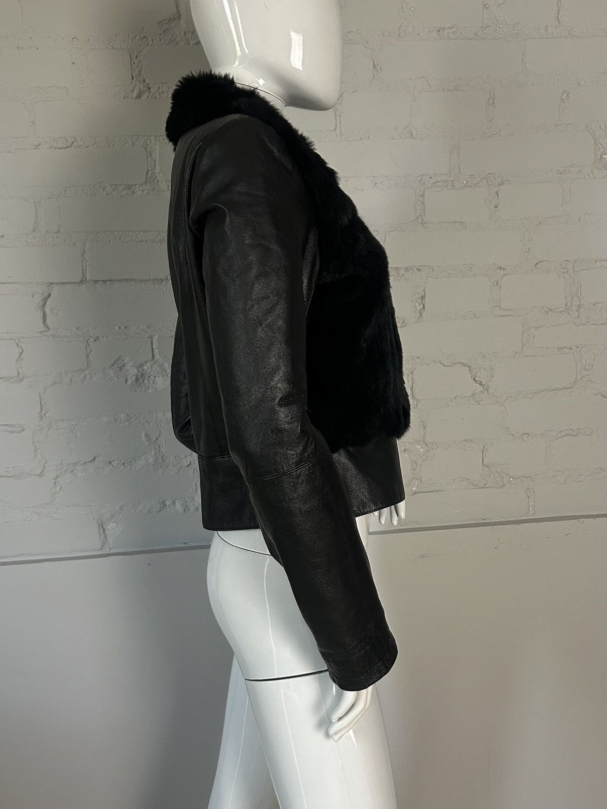 Other Vintage biker leather fur jacket Size S / US 4 / IT 40 - 5 Thumbnail