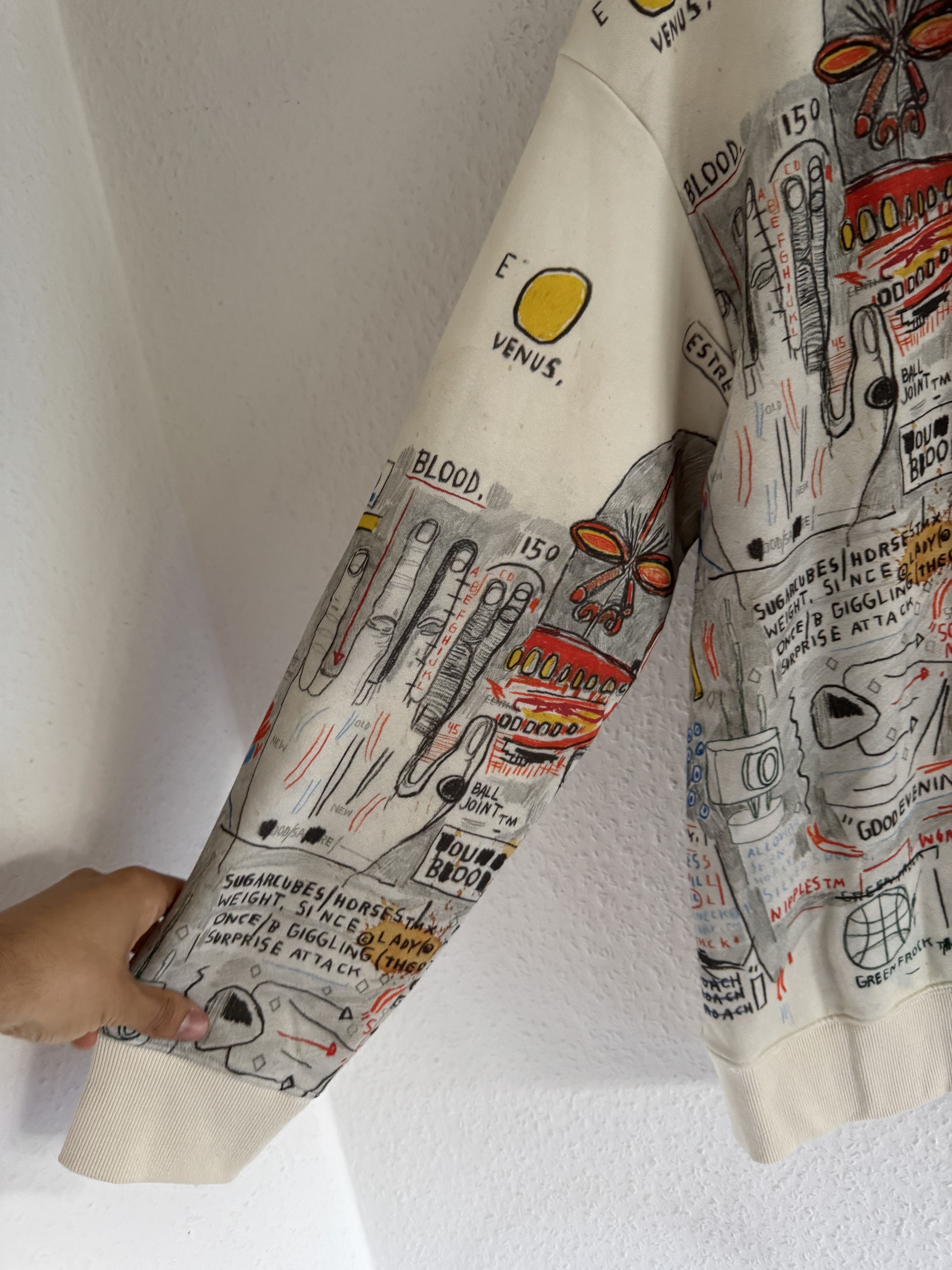 H&M × Jean-Michel Basquiat × Who Decides War Hysteric Graffiti Hoodie Size US XL / EU 56 / 4 - 23 Thumbnail