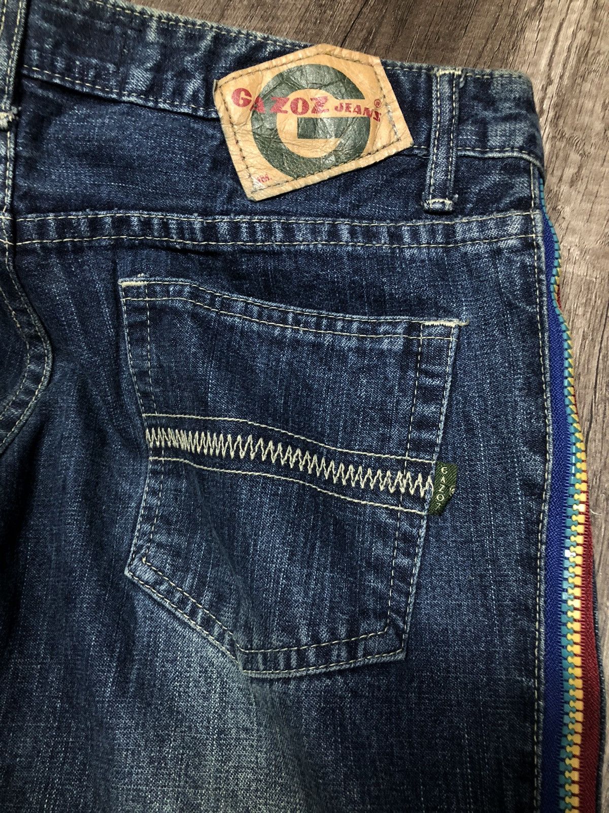 Designer × Hysteric Glamour Vintage Gazoz Jeans Rare Zipper Design Size US 29 - 15 Thumbnail