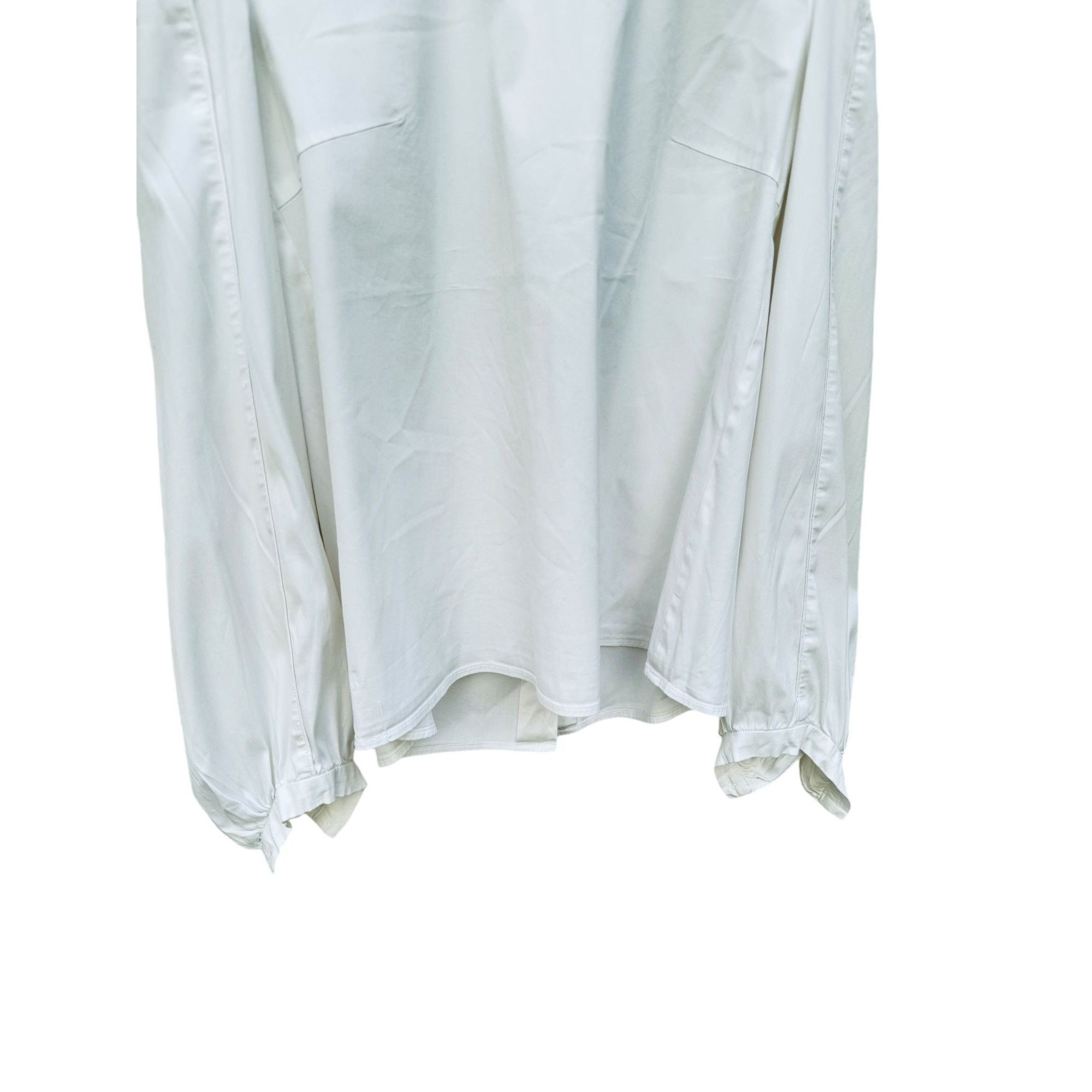 Miu Miu White Reversed Shirt Size M / US 6-8 / IT 42-44 - 7 Thumbnail