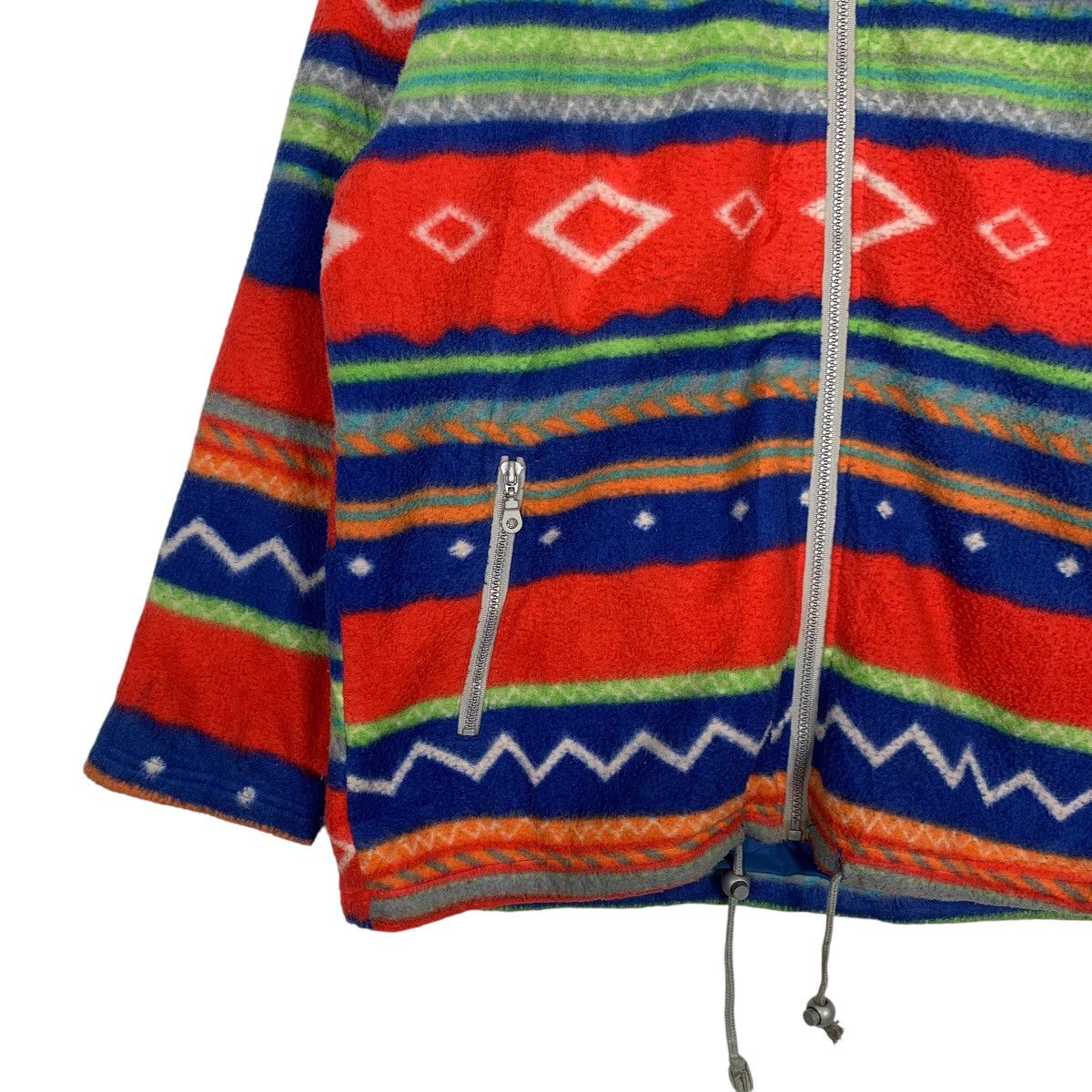 Japanese Brand Japanese Brand Salco Multicolor Aztech Fleece Hoodie Jacket Size US L / EU 52-54 / 3 - 3 Thumbnail